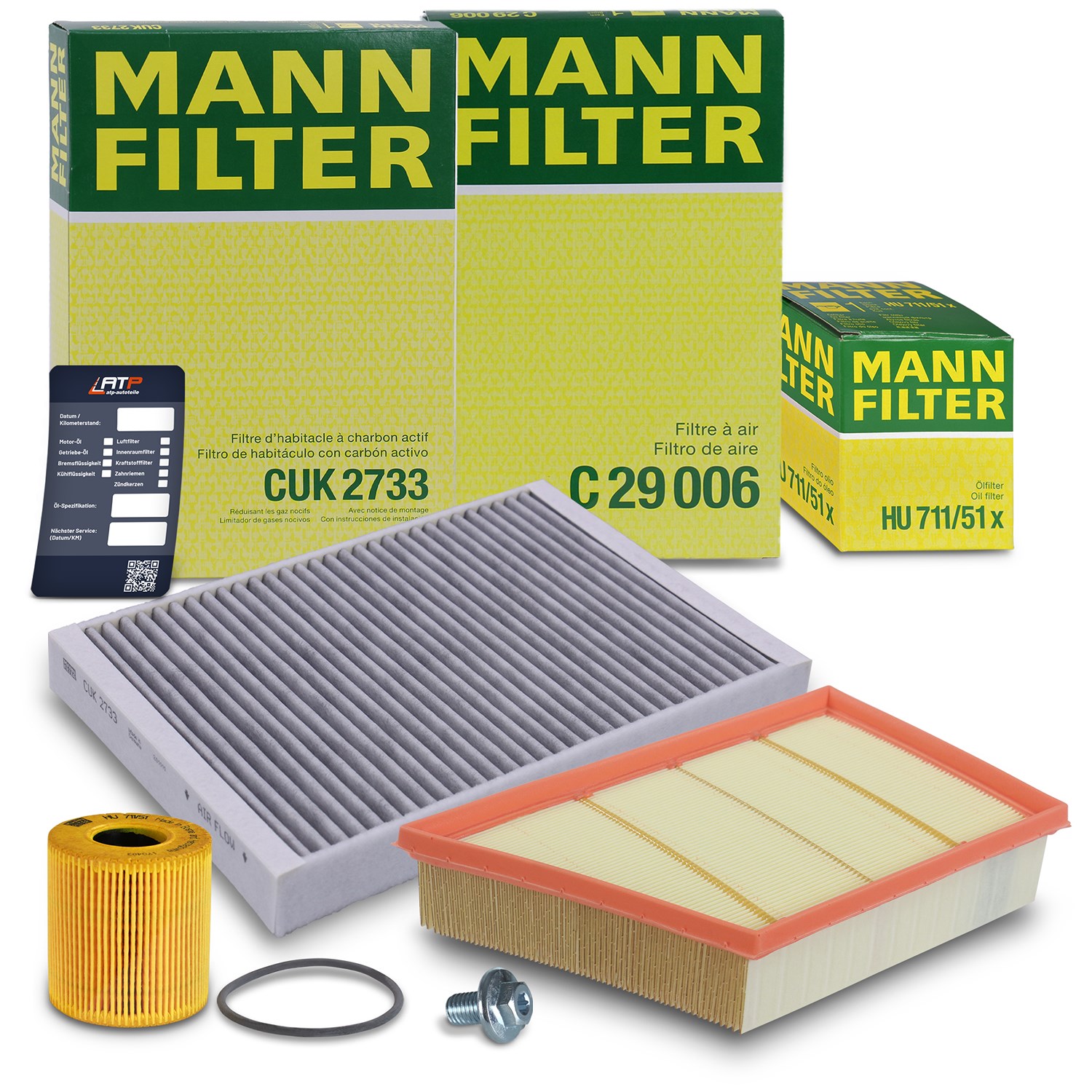 Mann-filter Inspektionspaket Filtersatz SET A [Hersteller-Nr. 40369815] für Land Rover