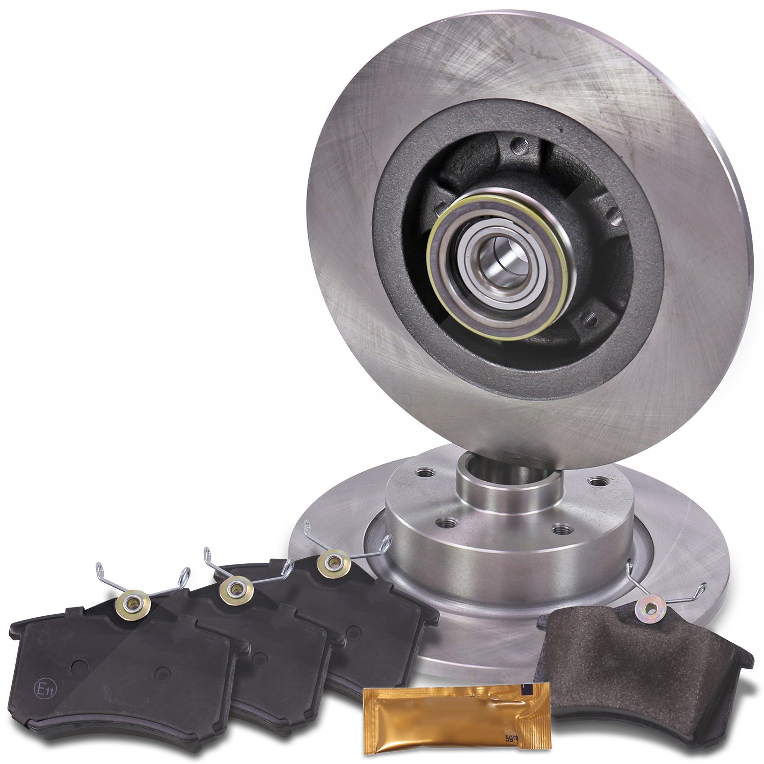 Bestprice Bremsscheiben + Bremsbeläge Hinterachse Voll [Hersteller-Nr. 40378774] für Renault