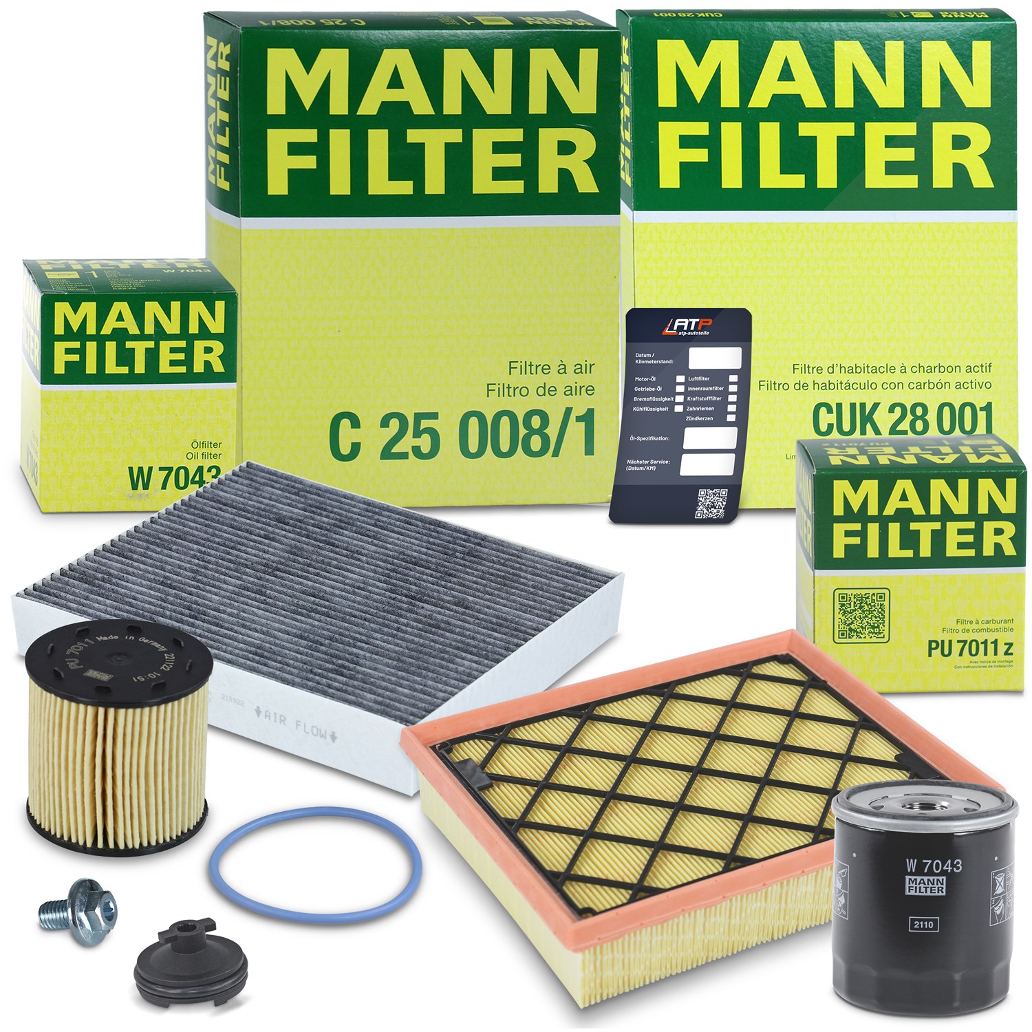 Mann-filter Inspektionspaket Set B [Hersteller-Nr. 40514074] für Ford Usa, Ford