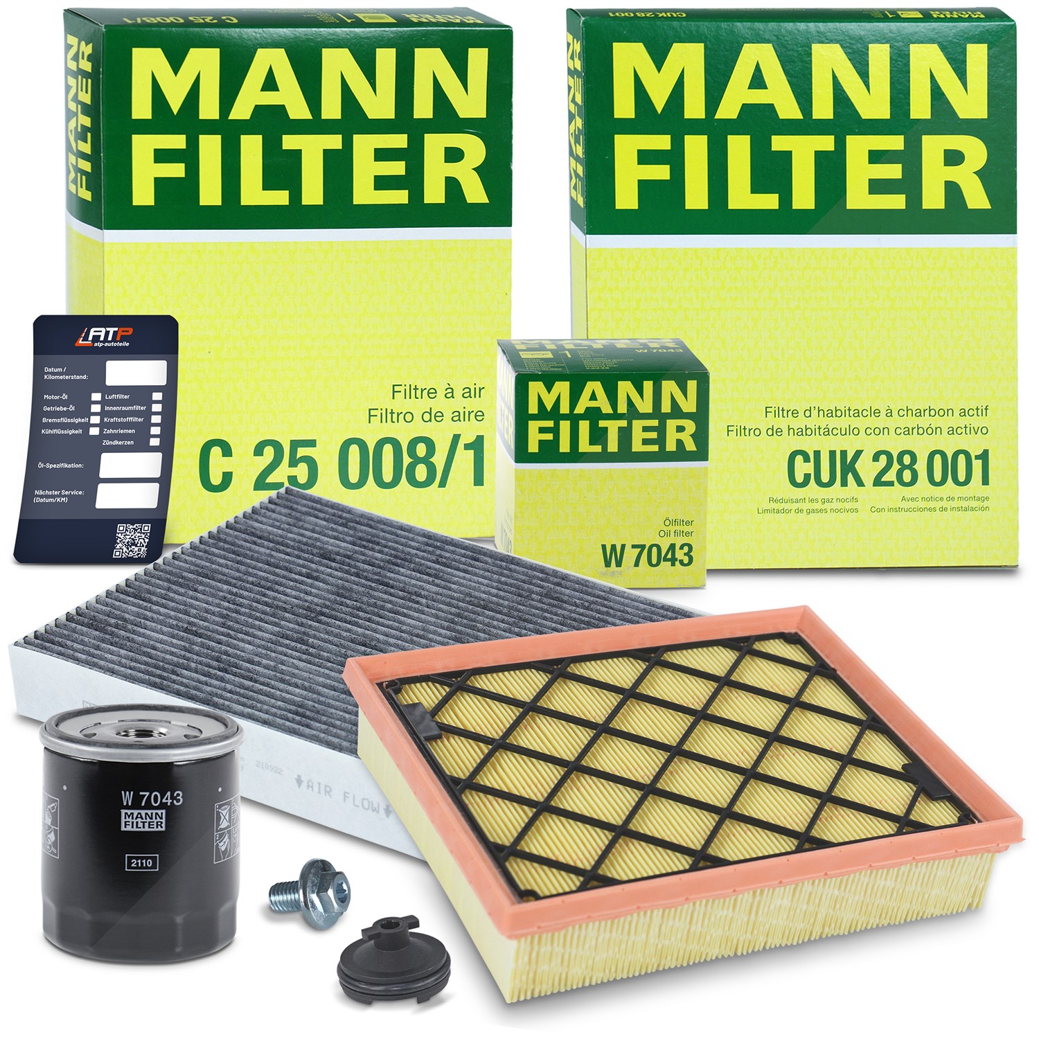 Mann-filter Inspektionspaket Set A [Hersteller-Nr. 40514062] für Ford Usa, Ford
