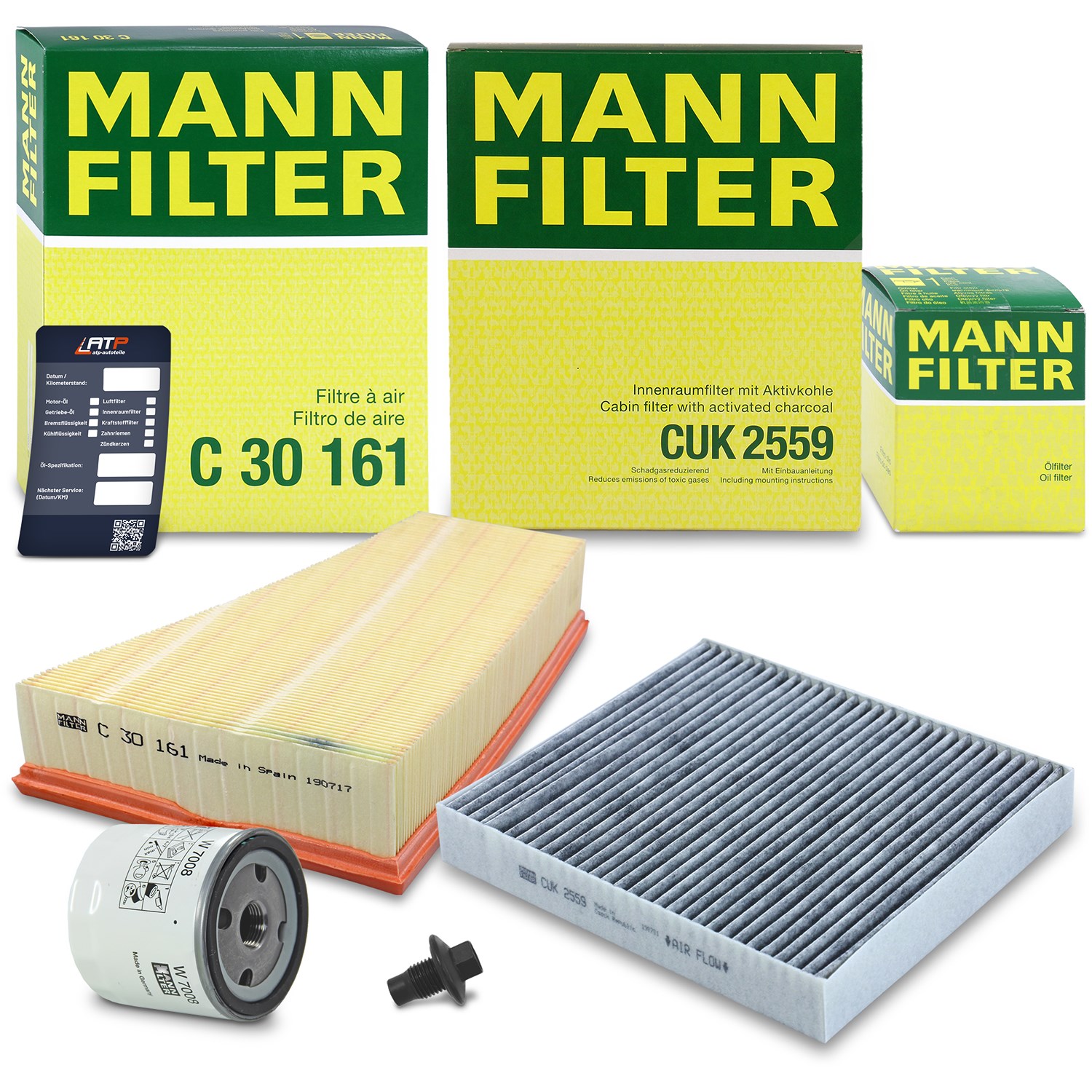 Mann-filter Inspektionspaket Filtersatz SET A [Hersteller-Nr. 10492688] für Ford