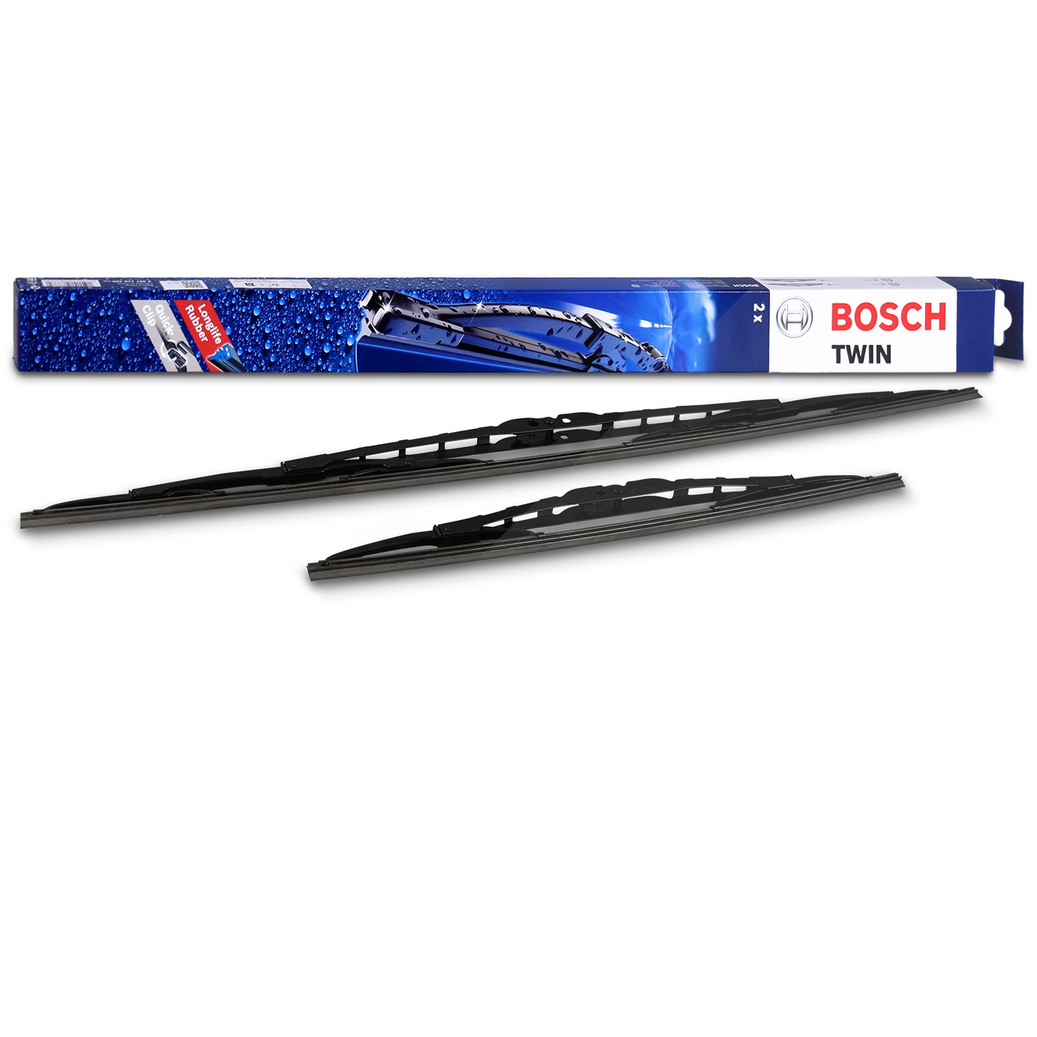 Bosch Wischerblatt Twin ­613 vorne [Hersteller-Nr. 3397010414] für Opel, Vauxhall