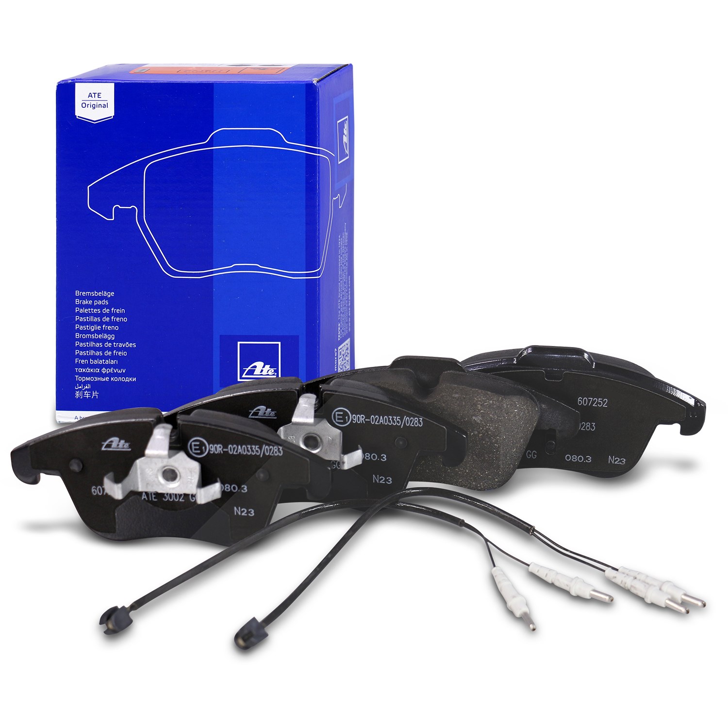 Ate Bremsbelagsatz mit Warnkontakt vorne [Hersteller-Nr. 13.0460-7252.2] für Citroën, Peugeot