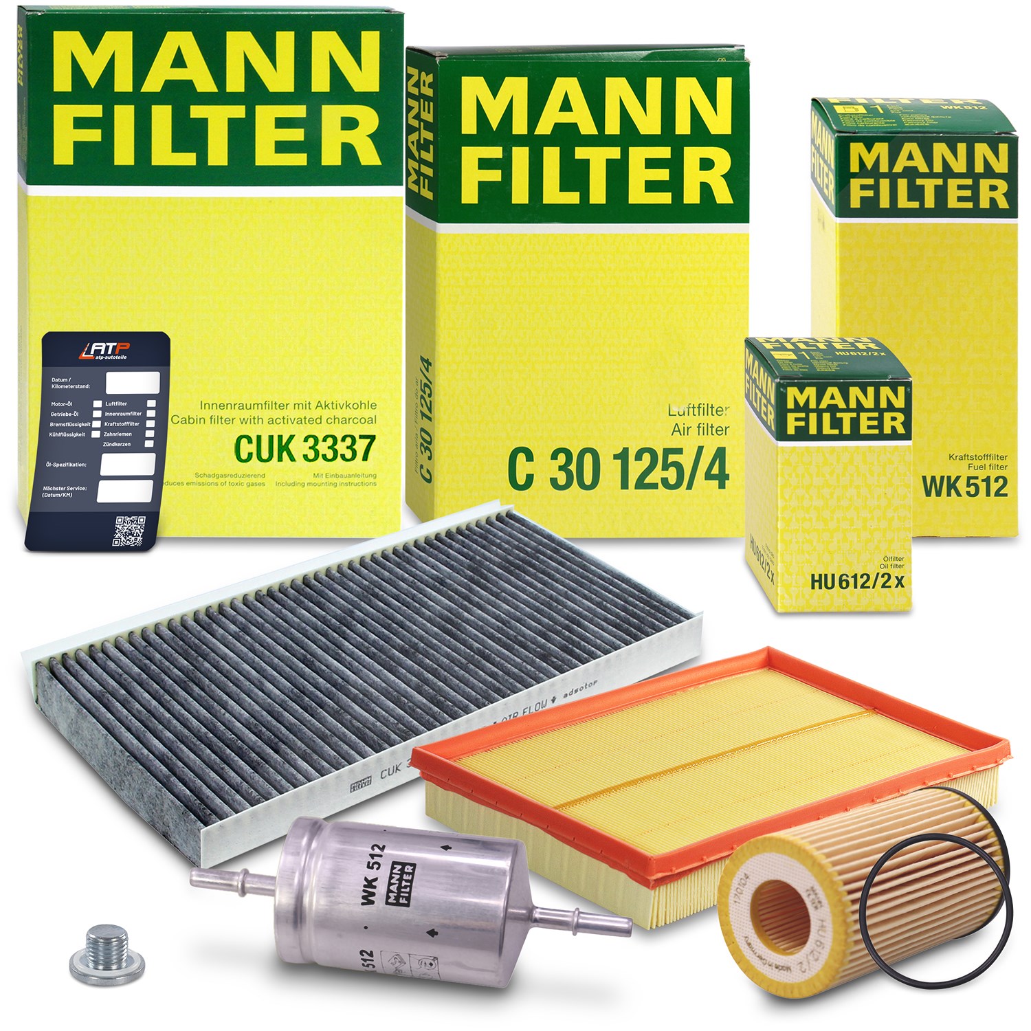 Mann-filter Inspektionspaket Filtersatz SET B [Hersteller-Nr. 10492447] für Opel