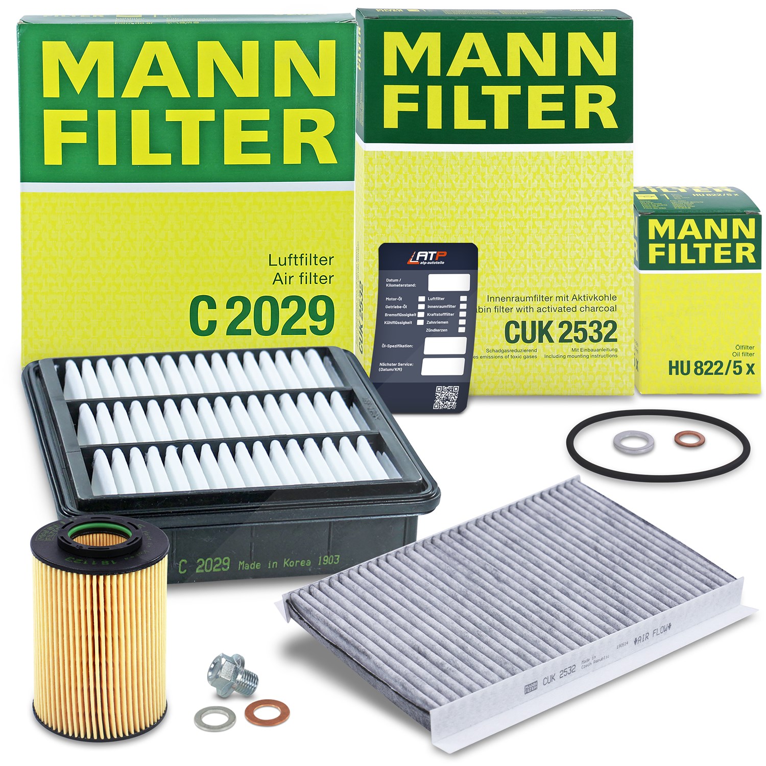 Mann-filter Inspektionspaket Filtersatz SET A [Hersteller-Nr. 10492757] für Hyundai, Kia