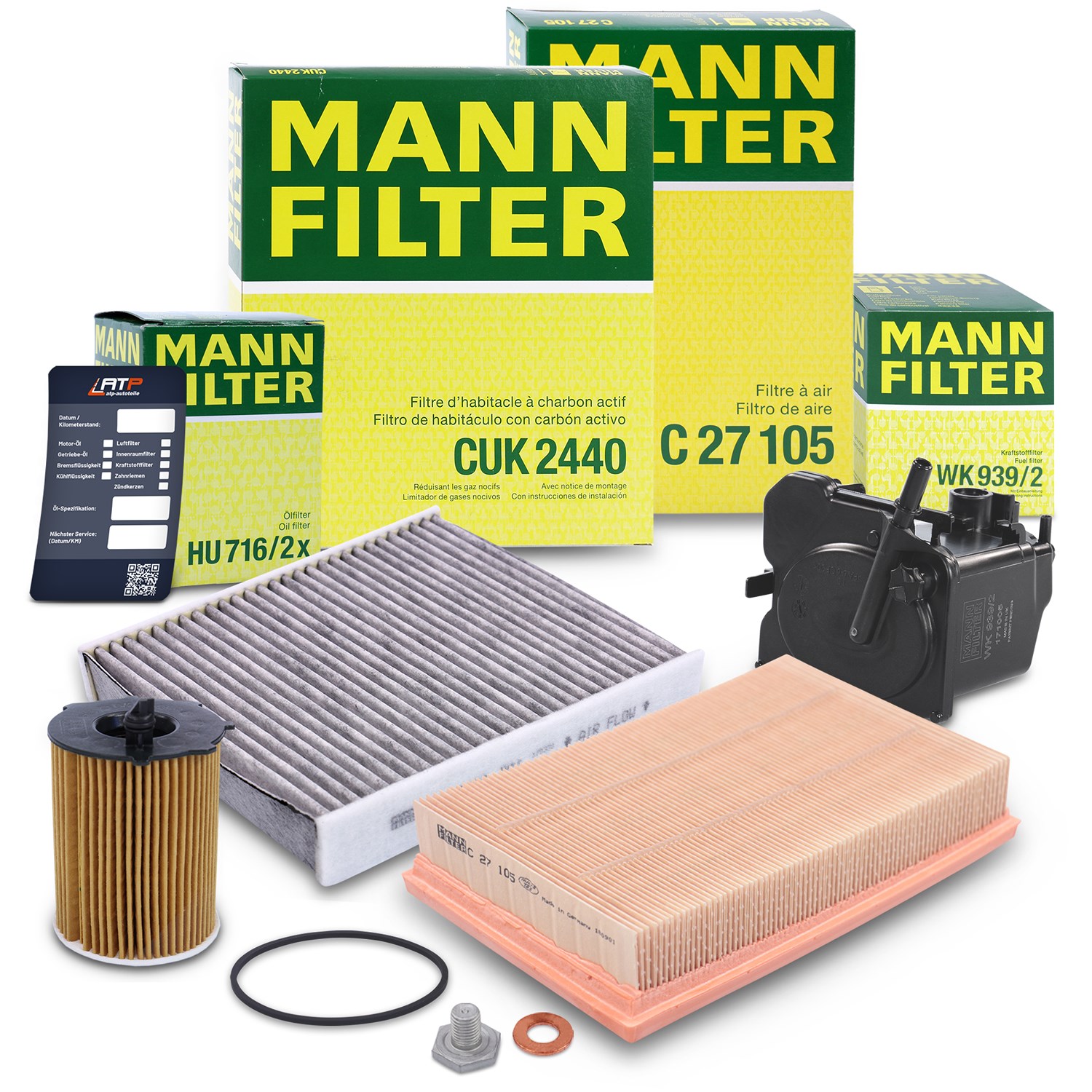 Mann-filter Inspektionspaket Filtersatz SET B [Hersteller-Nr. 10492785] für Volvo, Ford