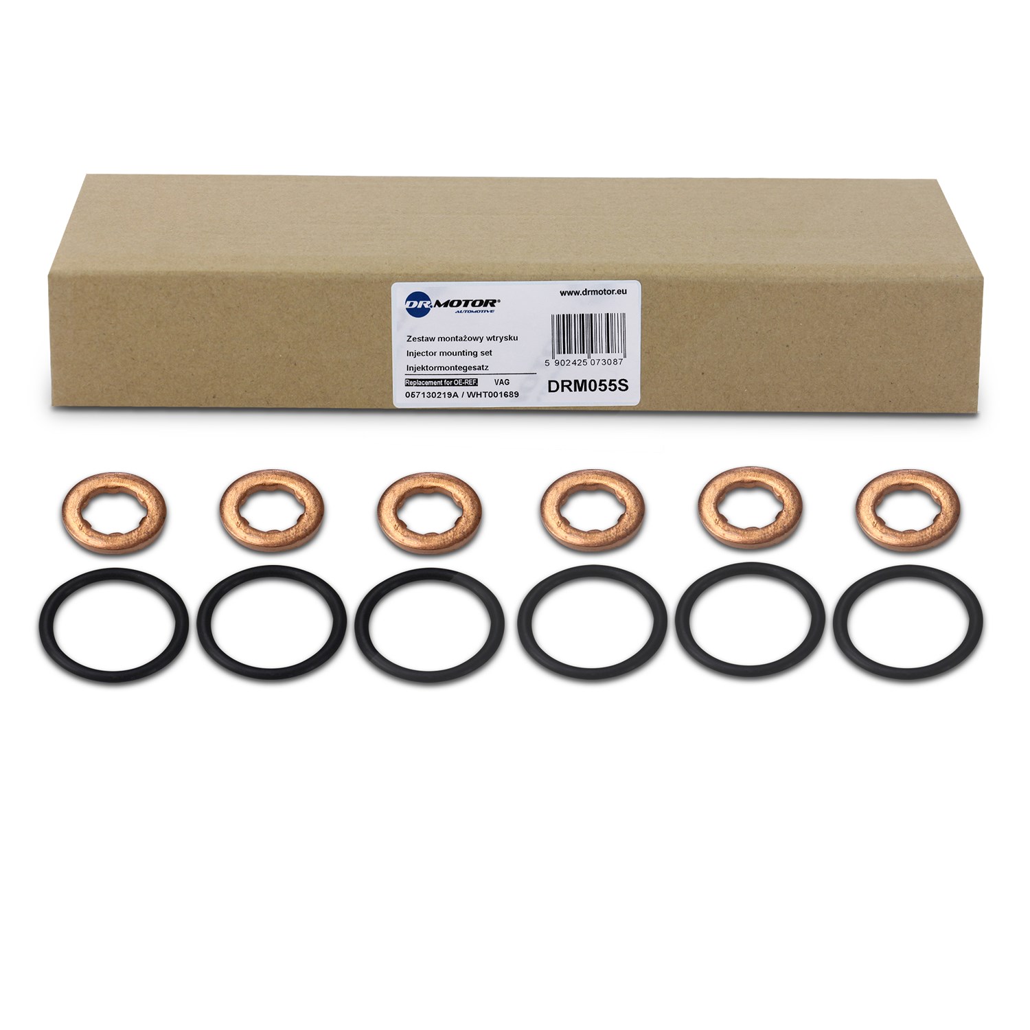 Dr.motor Automotive Dichtungssatz, Einspritzdüse [Hersteller-Nr. DRM055S] für Audi