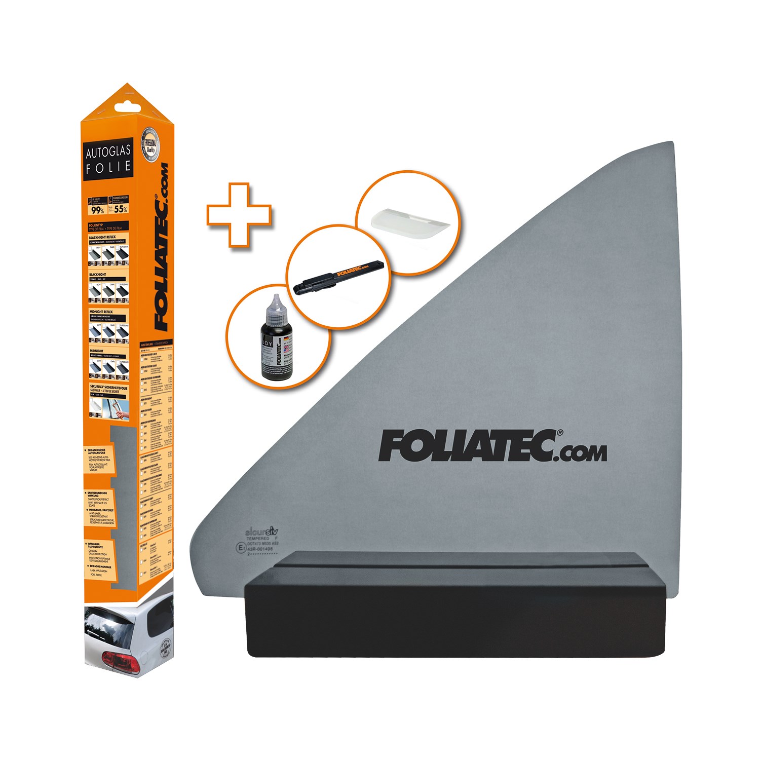 Foliatec BLACKNIGHT Light Tönungsfolie schwarz 76 x 300 cm [Hersteller-Nr. 1090]