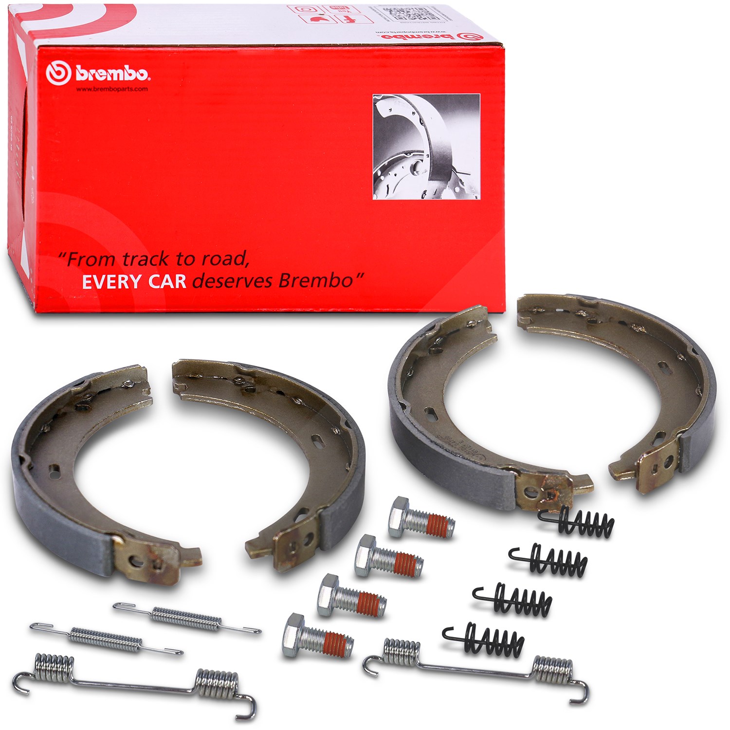 Brembo Bremsbackensatz, Feststellbremse [Hersteller-Nr. S50502] für Porsche, Mercedes-Benz, Chrysler