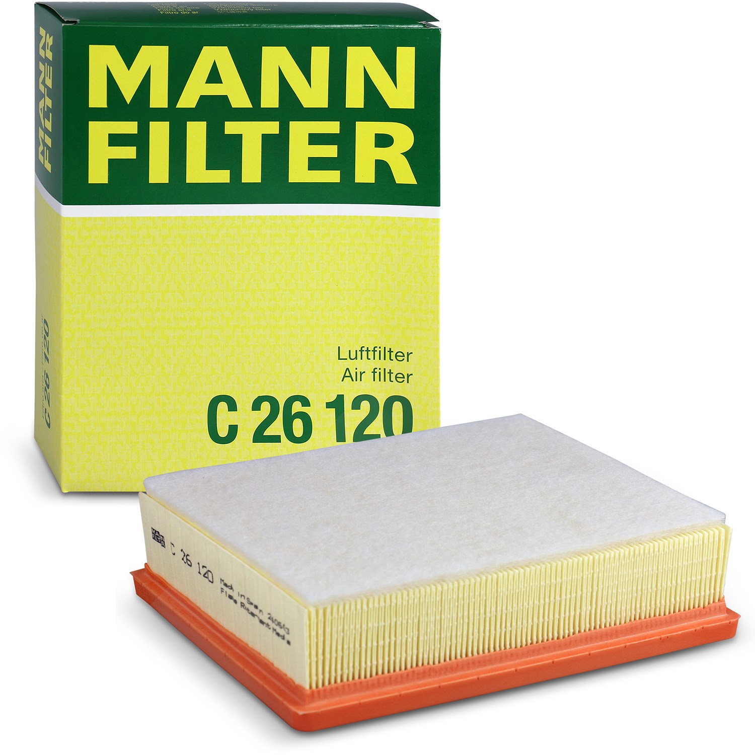 Mann-filter Luftfilter [Hersteller-Nr. C26120] für Renault, Nissan, Opel, Vauxhall, Fiat