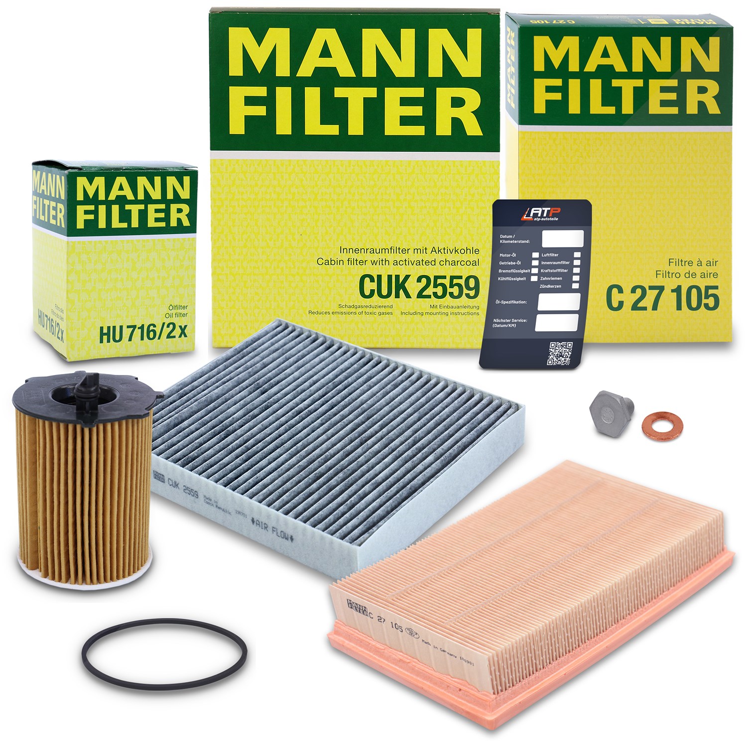 Mann-filter Inspektionspaket Filtersatz SET A [Hersteller-Nr. 10492352] für Ford