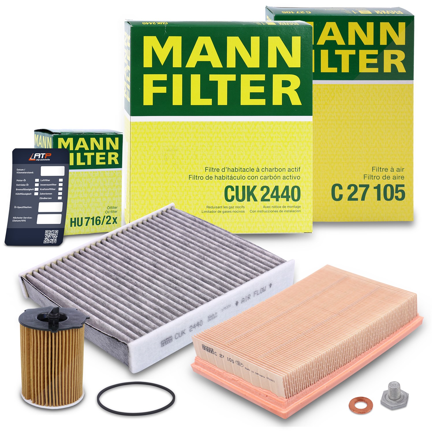 Mann-filter Inspektionspaket Filtersatz SET A [Hersteller-Nr. 10492353] für Volvo, Ford