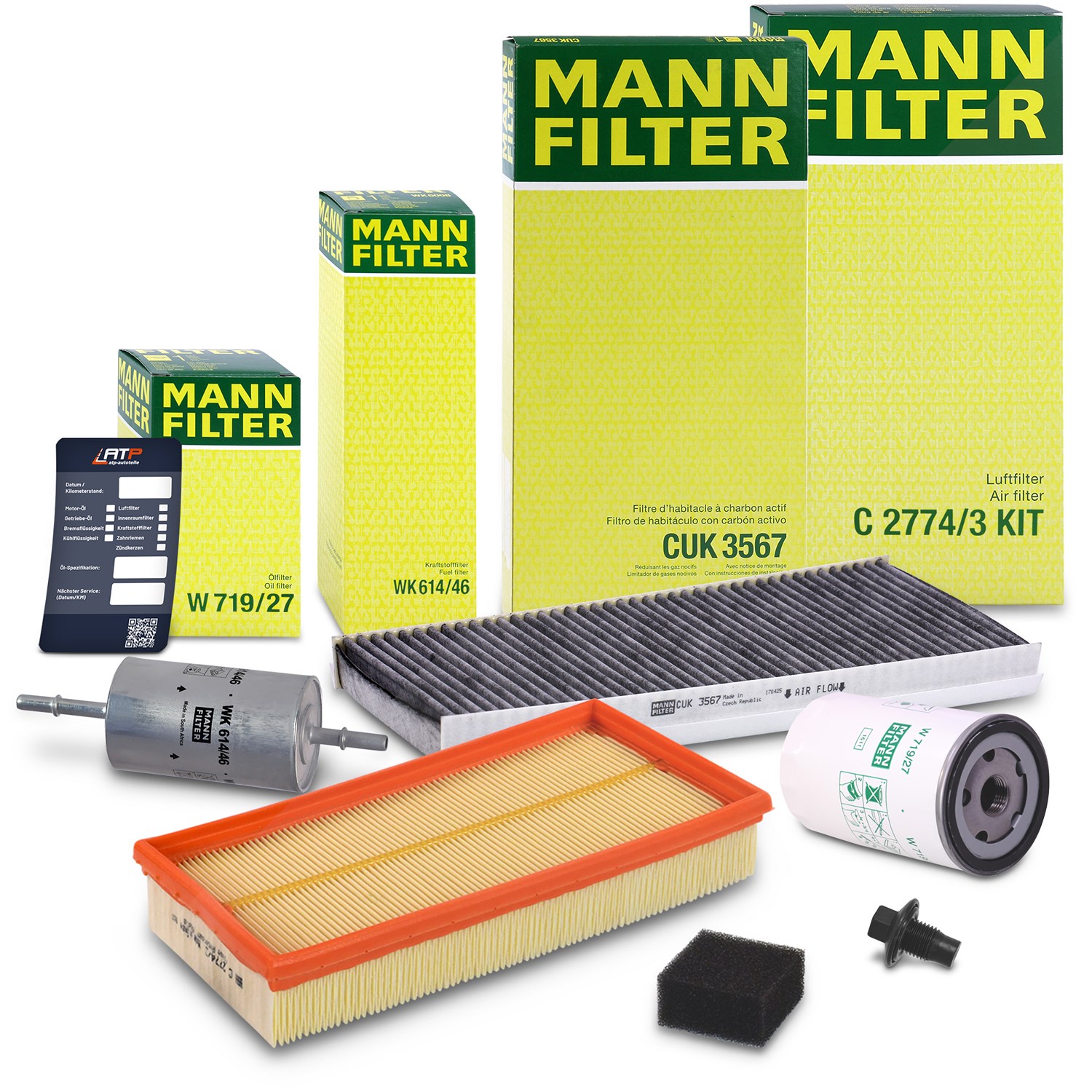 Mann-filter Inspektionspaket Filtersatz SET B [Hersteller-Nr. 10492867] für Ford