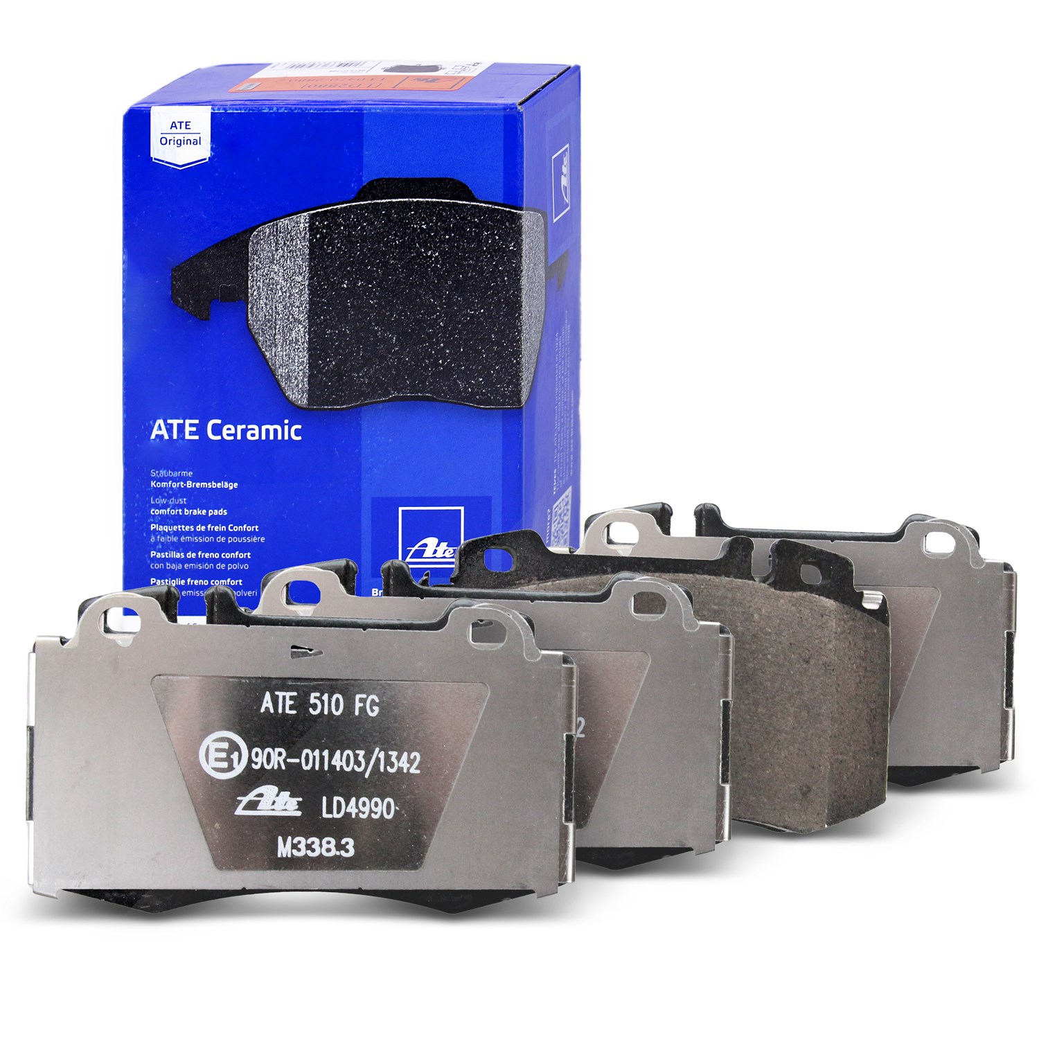 Ate CERAMIC Bremsbelagsatz vorne [Hersteller-Nr. 13.0470-4990.2] für Mercedes-Benz