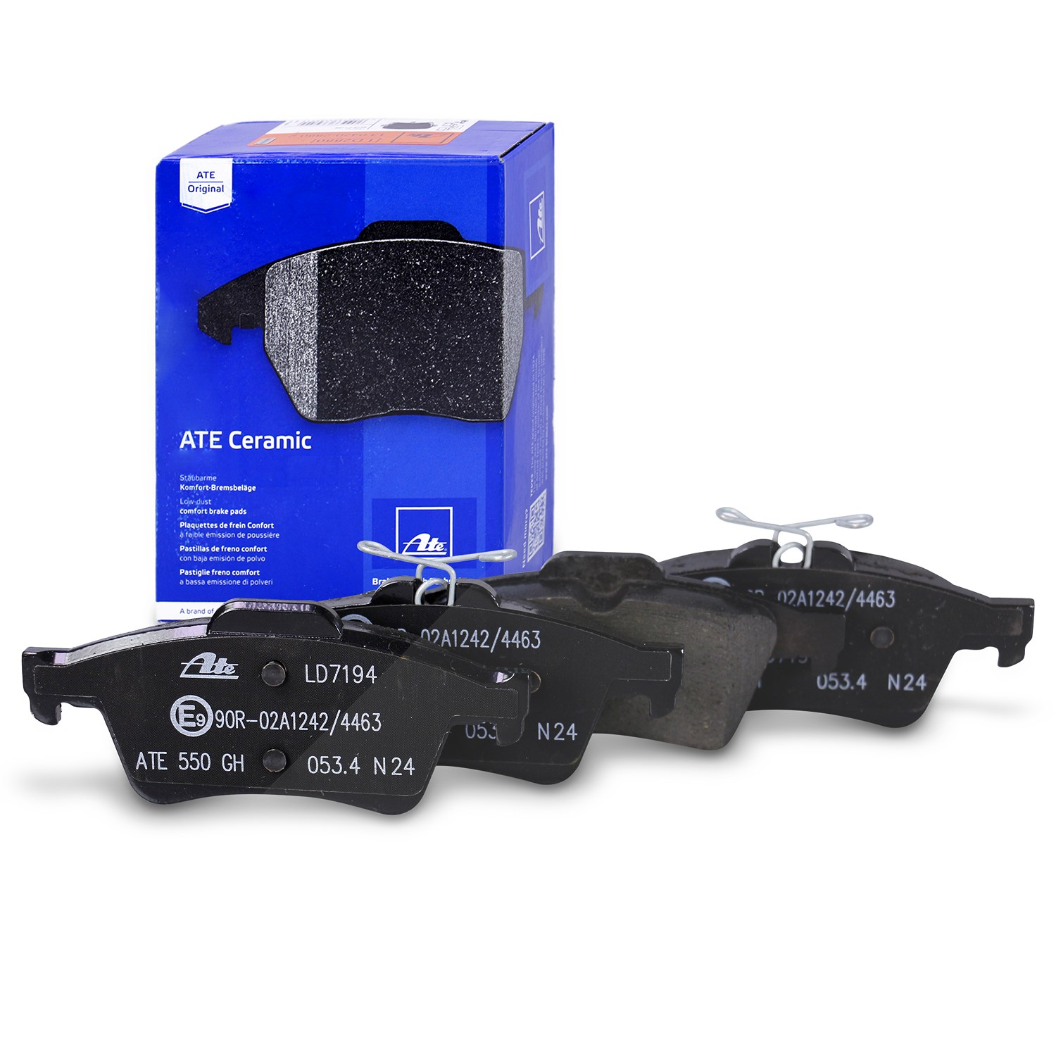 Ate CERAMIC Bremsbelagsatz hinten [Hersteller-Nr. 13.0470-7194.2] für Ford, Vauxhall, Opel, Saab, Chevrolet