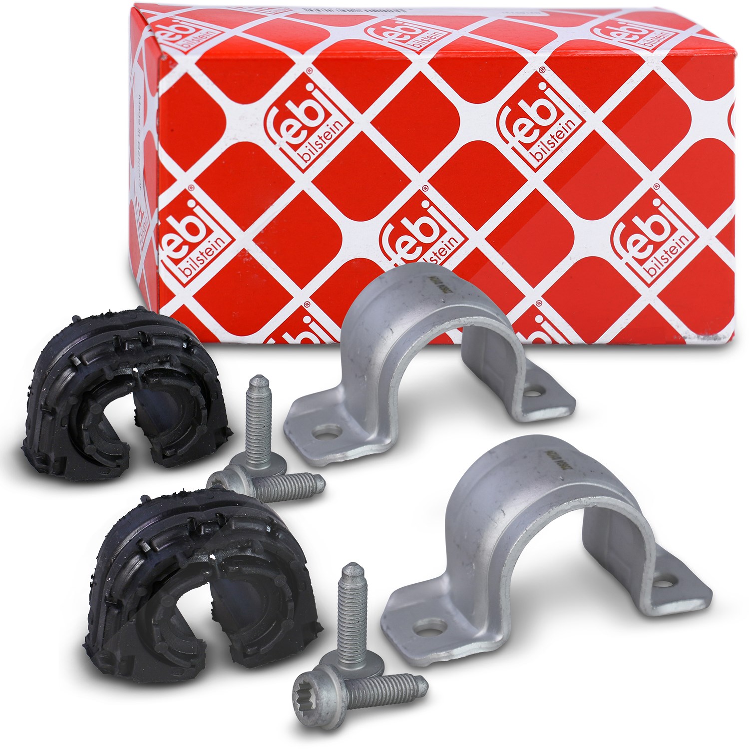 Febi Bilstein Reparatursatz Stabilisatorlager hinten [Hersteller-Nr. 39650] für VW, Skoda, Audi, Seat