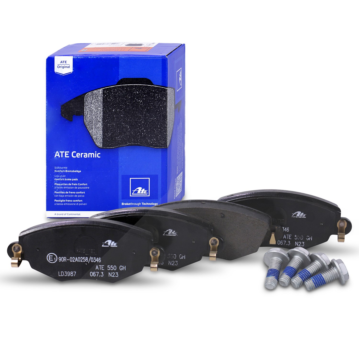 Ate CERAMIC Bremsbelagsatz vorne [Hersteller-Nr. 13.0470-3987.2] für Ford, Jaguar