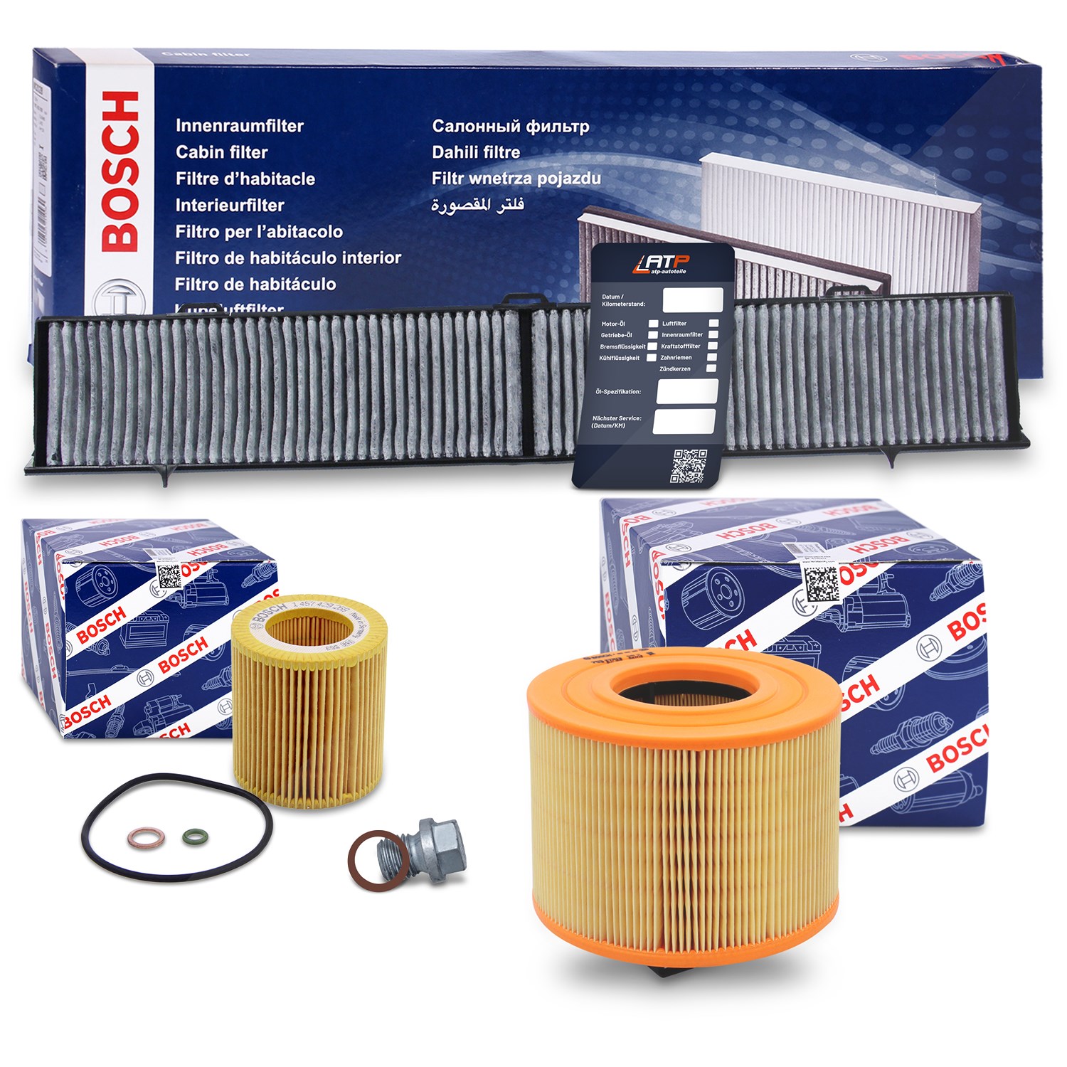 Bosch Inspektionspaket Filtersatz SET A [Hersteller-Nr. 10493523] für BMW