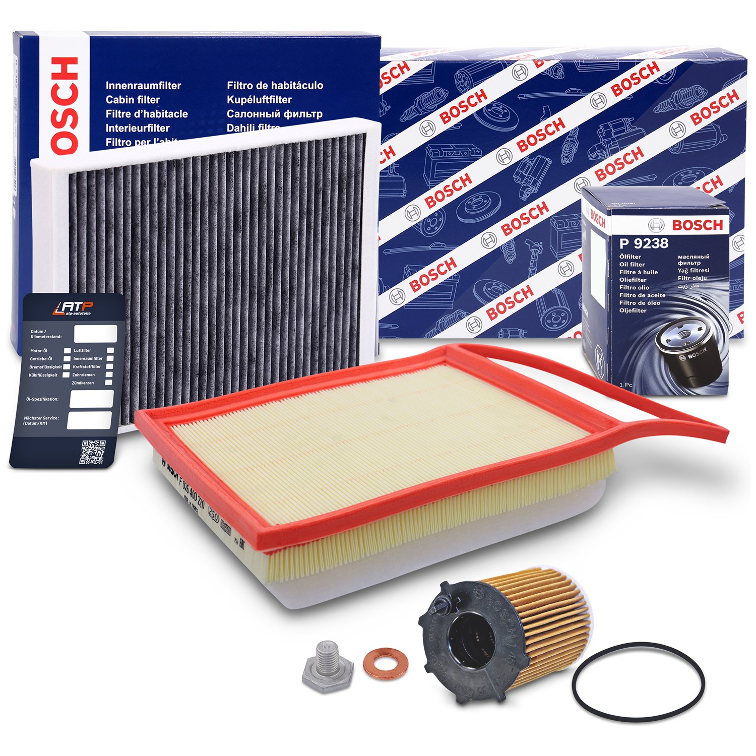 Bosch Inspektionspaket Filtersatz SET A [Hersteller-Nr. 10493475] für Citroën