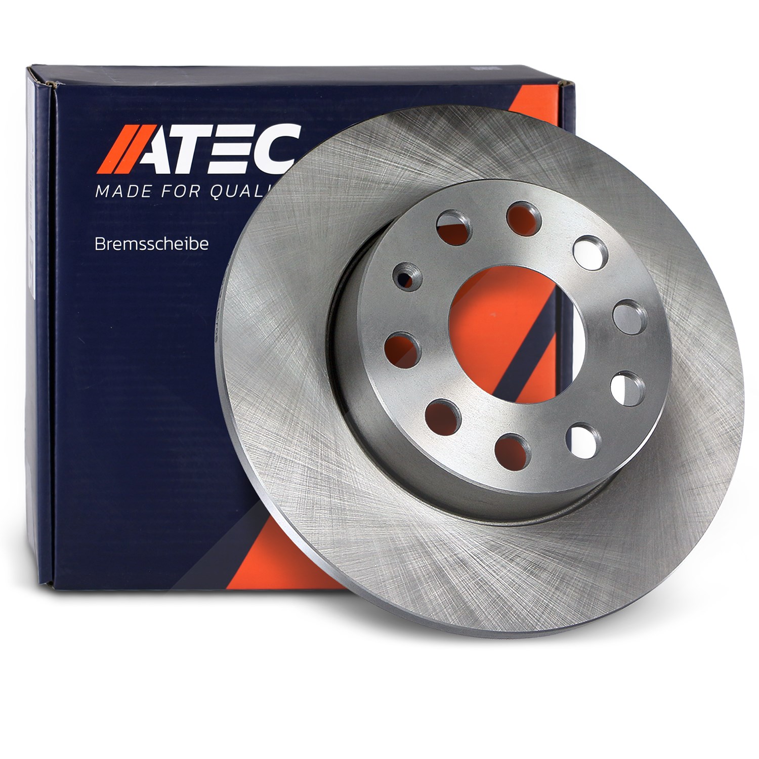 Atec Bremsscheibe Hinterachse Voll [Hersteller-Nr. 10600507] für Audi, VW, Seat, Skoda