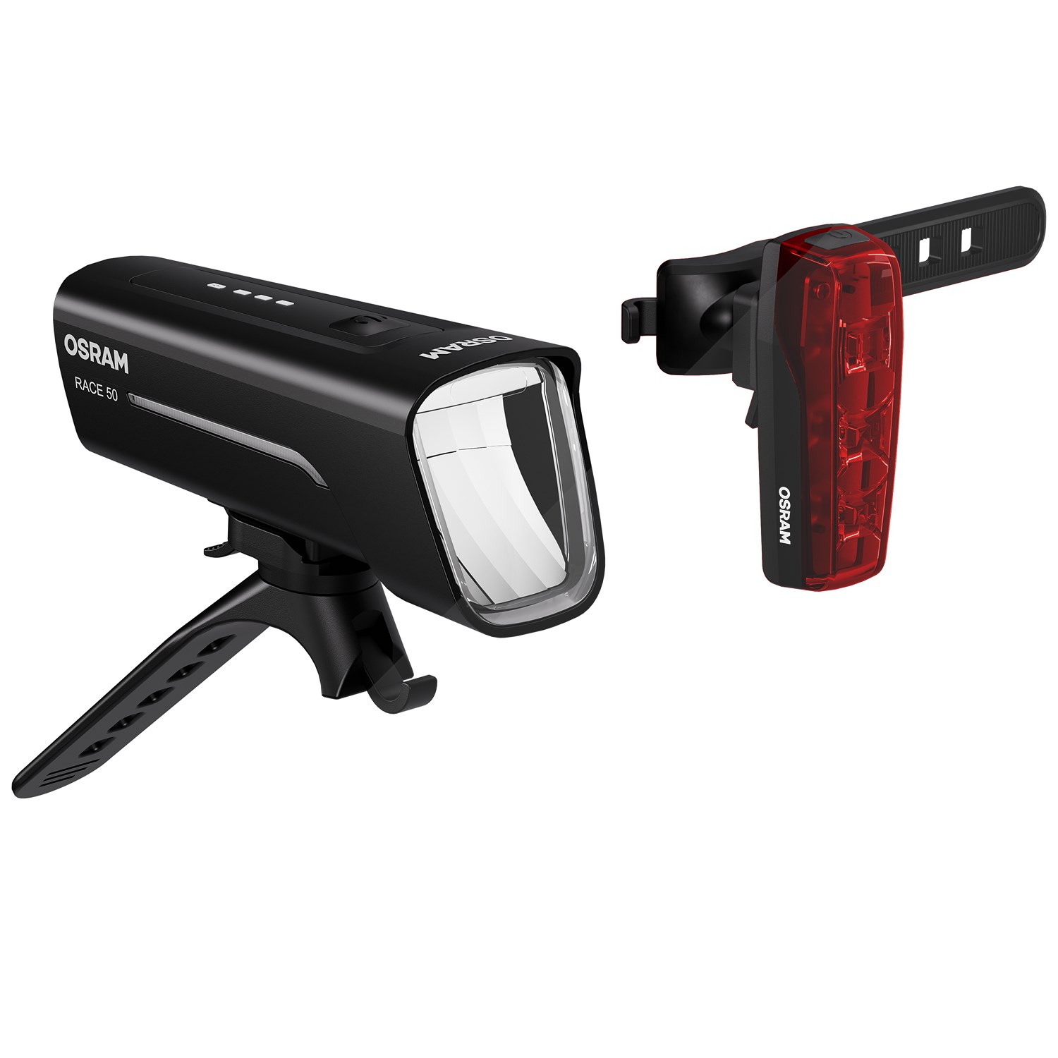 Fahrradleuchten-Set LED 3,7V 6.300K 100lm OSRAM wiederaufladbar kaltweiß - Image 9
