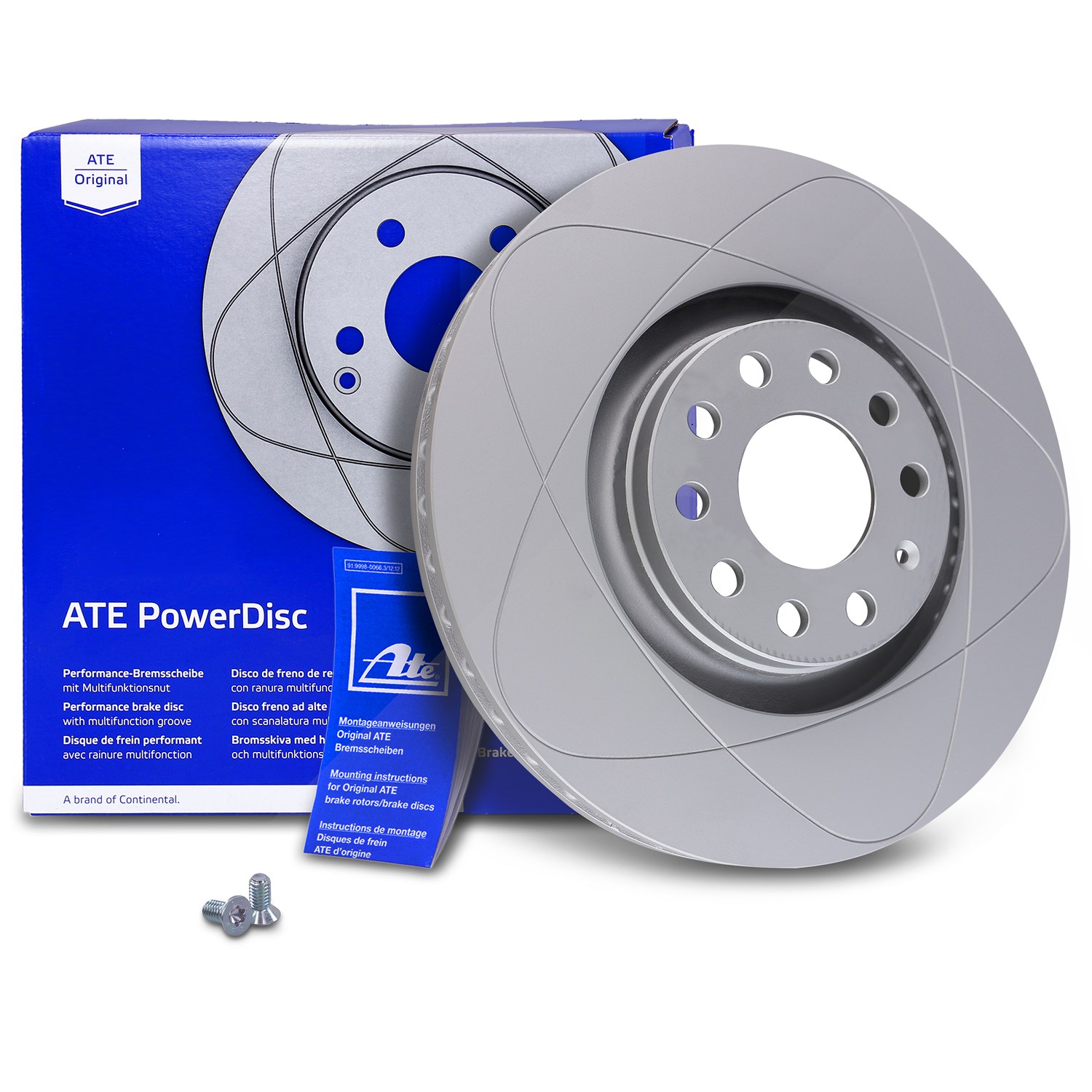 Ate 1x POWERDISC Bremsscheibe belüftet vorne [Hersteller-Nr. 24.0330-0113.1] für Seat, Audi