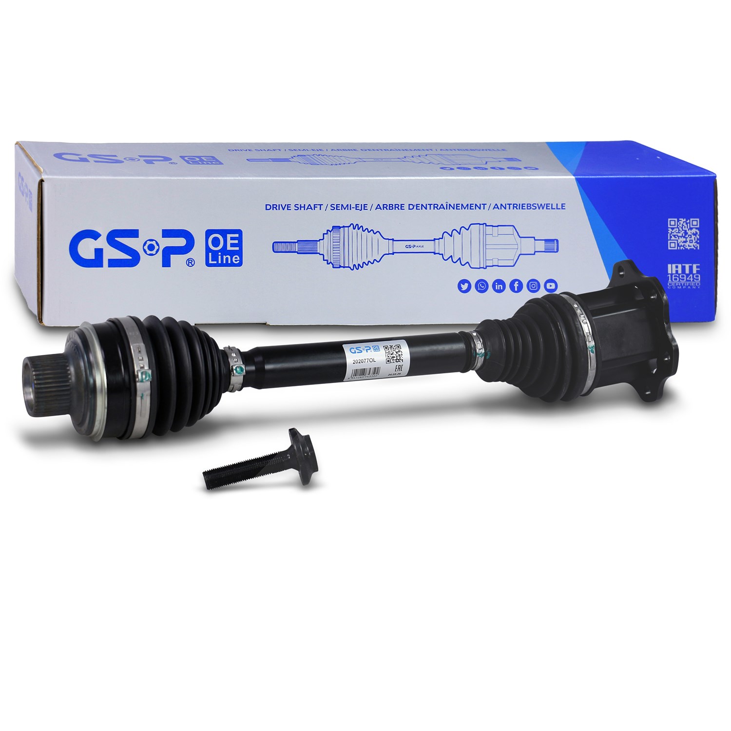 Gsp Antriebswelle [Hersteller-Nr. 202077OL] für Audi, Porsche