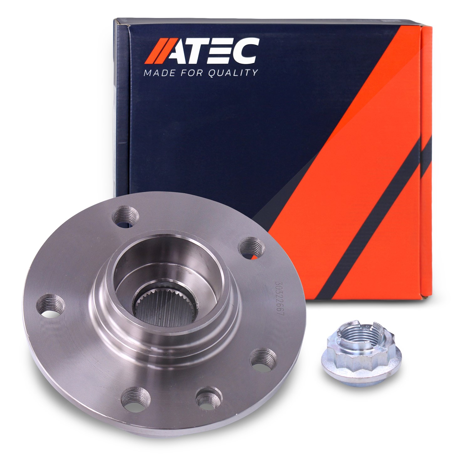 Atec Radnabe mit Radlager Vorder- Hinterachse [Hersteller-Nr. 30322667] für VW
