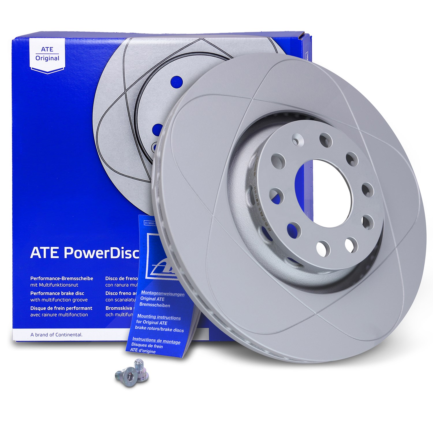 Ate POWERDISC Bremsscheibe belüftet vorne [Hersteller-Nr. 24.0325-0137.1] für Audi, Skoda, Seat