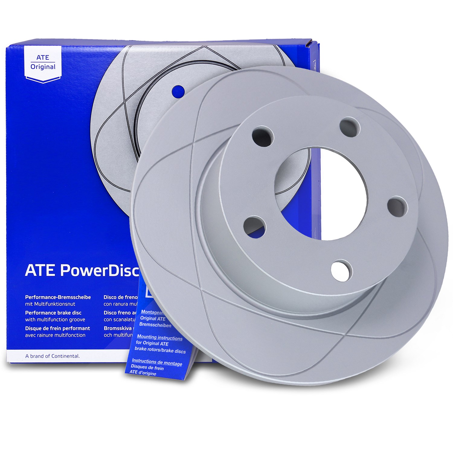 Ate POWERDISC Bremsscheibe voll hinten [Hersteller-Nr. 24.0310-0201.1] für Skoda, Audi, VW
