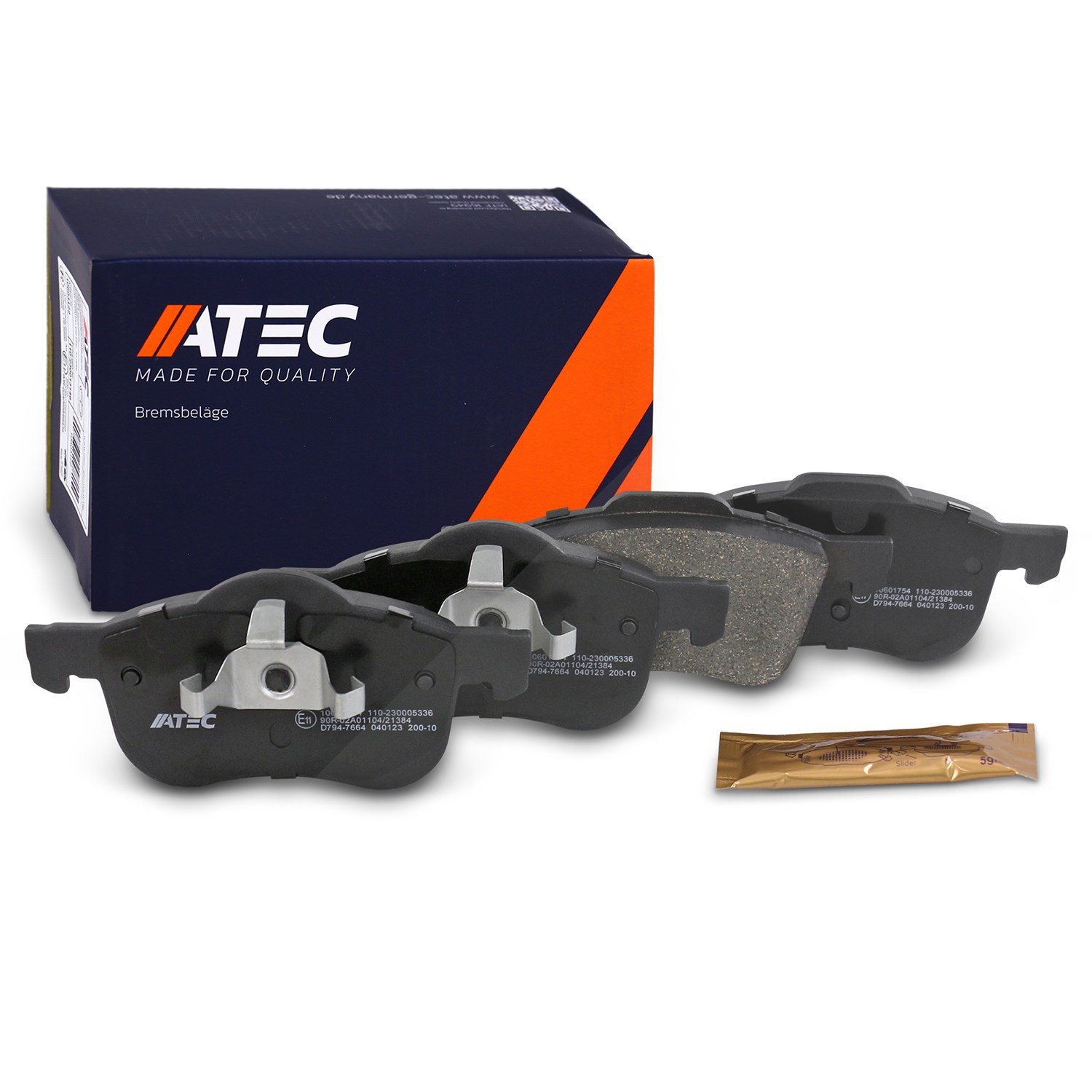 Atec Bremsbeläge vorne (Satz) [Hersteller-Nr. 10601754] für Volvo