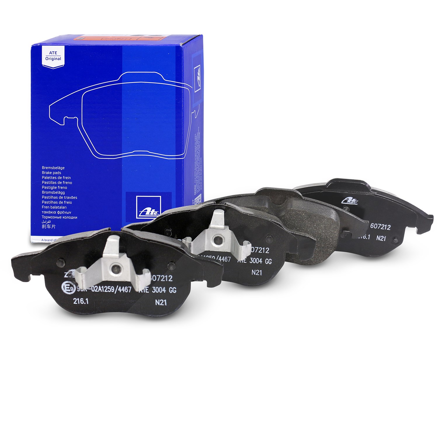 Ate Bremsbelagsatz Vorderachse [Hersteller-Nr. 13.0460-7212.2] für Vauxhall, Fiat, Opel, Saab
