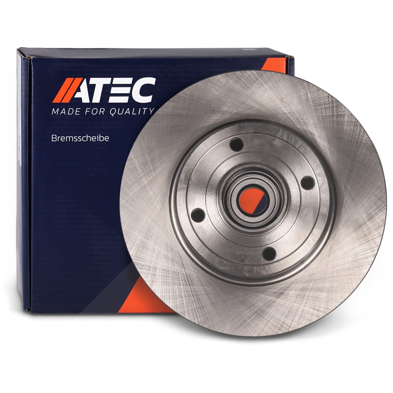Atec 1x Bremsscheibe hinten+Radlager+ABS Sensorring [Hersteller-Nr. 10601084] für Renault