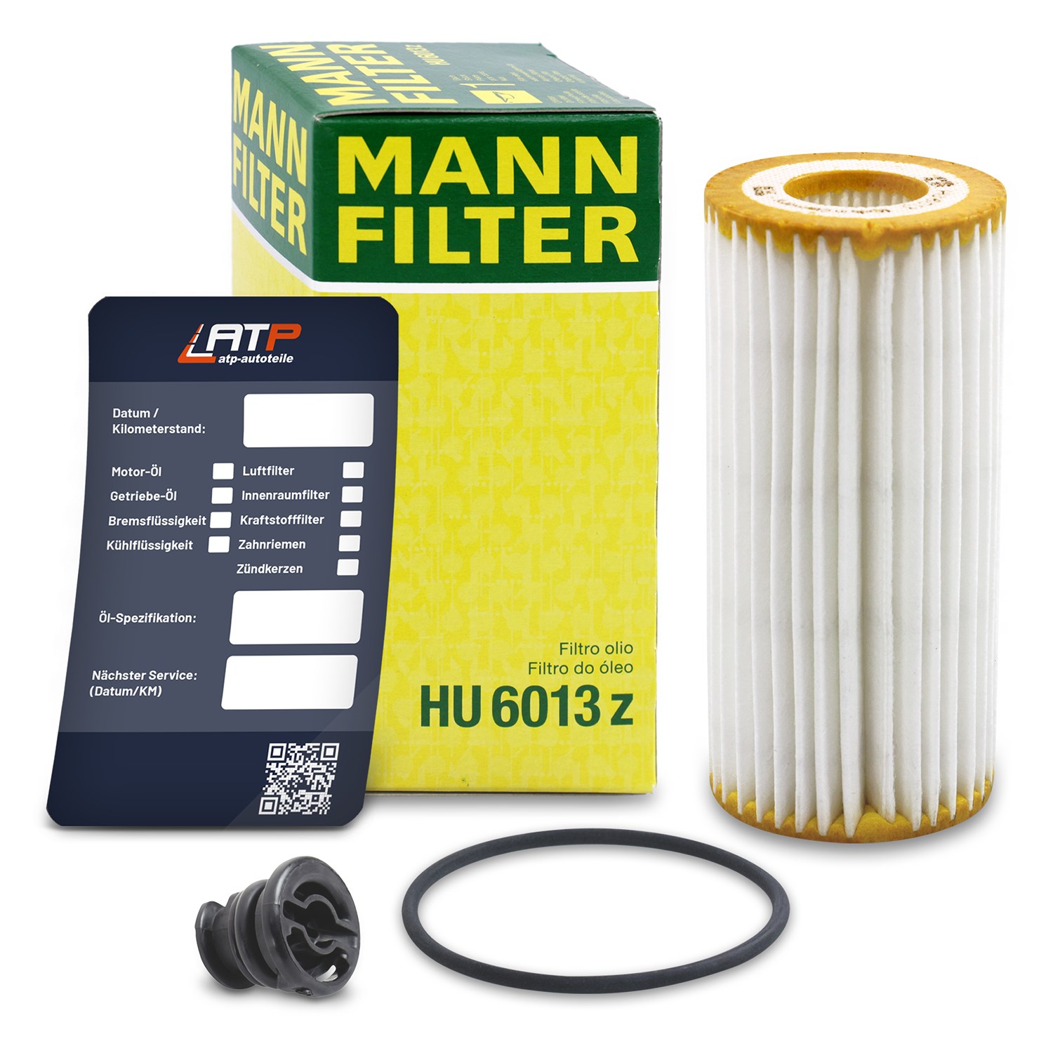 Mann-filter Ölfilter+Schraube+Ölwechselanhänger [Hersteller-Nr. 10491576] für Seat, Skoda, VW, Audi