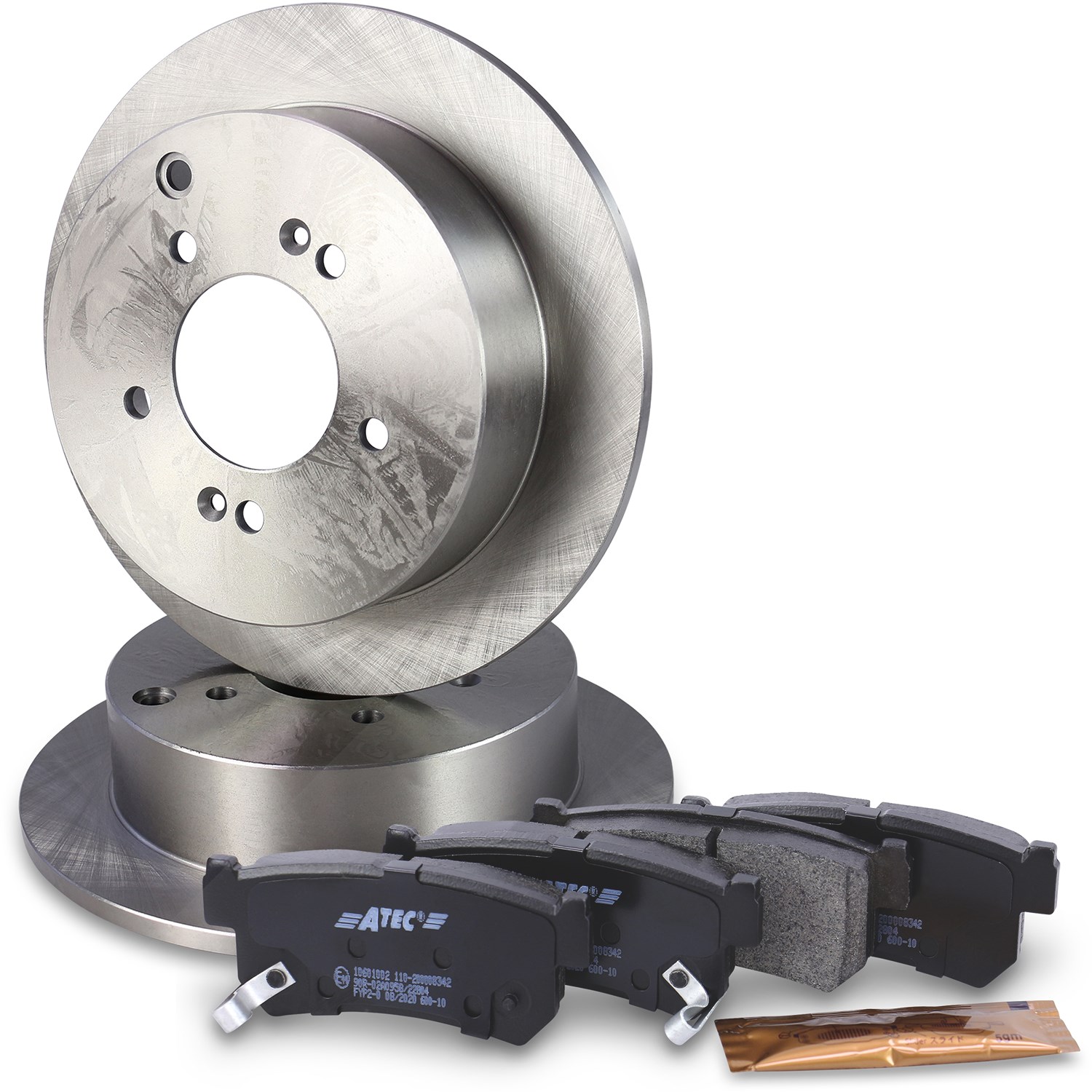 Bestprice Satz Bremsscheiben+Bremsbeläge Hinterachse VOLL [Hersteller-Nr. 10601127] für Hyundai, Kia