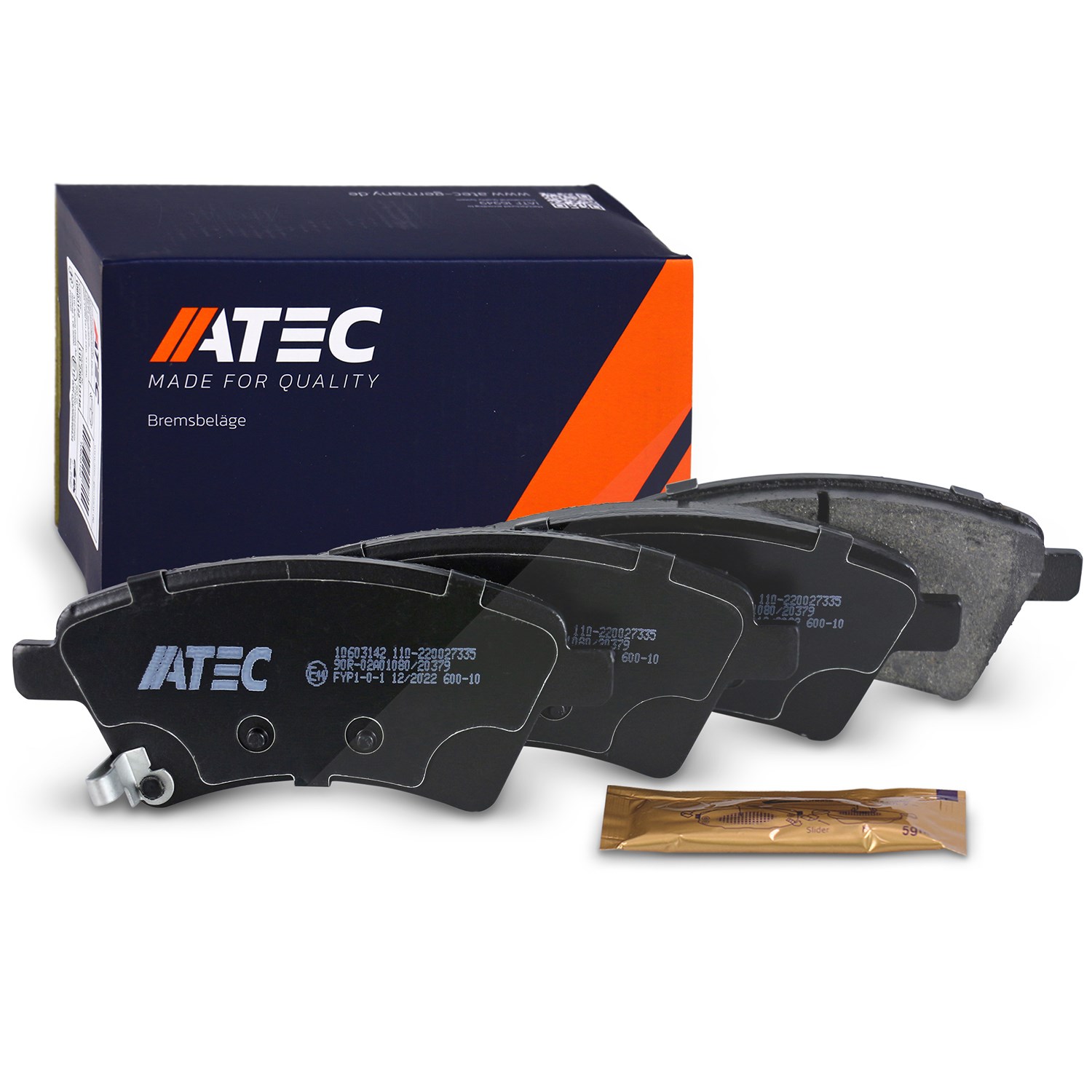 Atec Bremsbeläge vorne (Satz) [Hersteller-Nr. 10603142] für Suzuki, Fiat