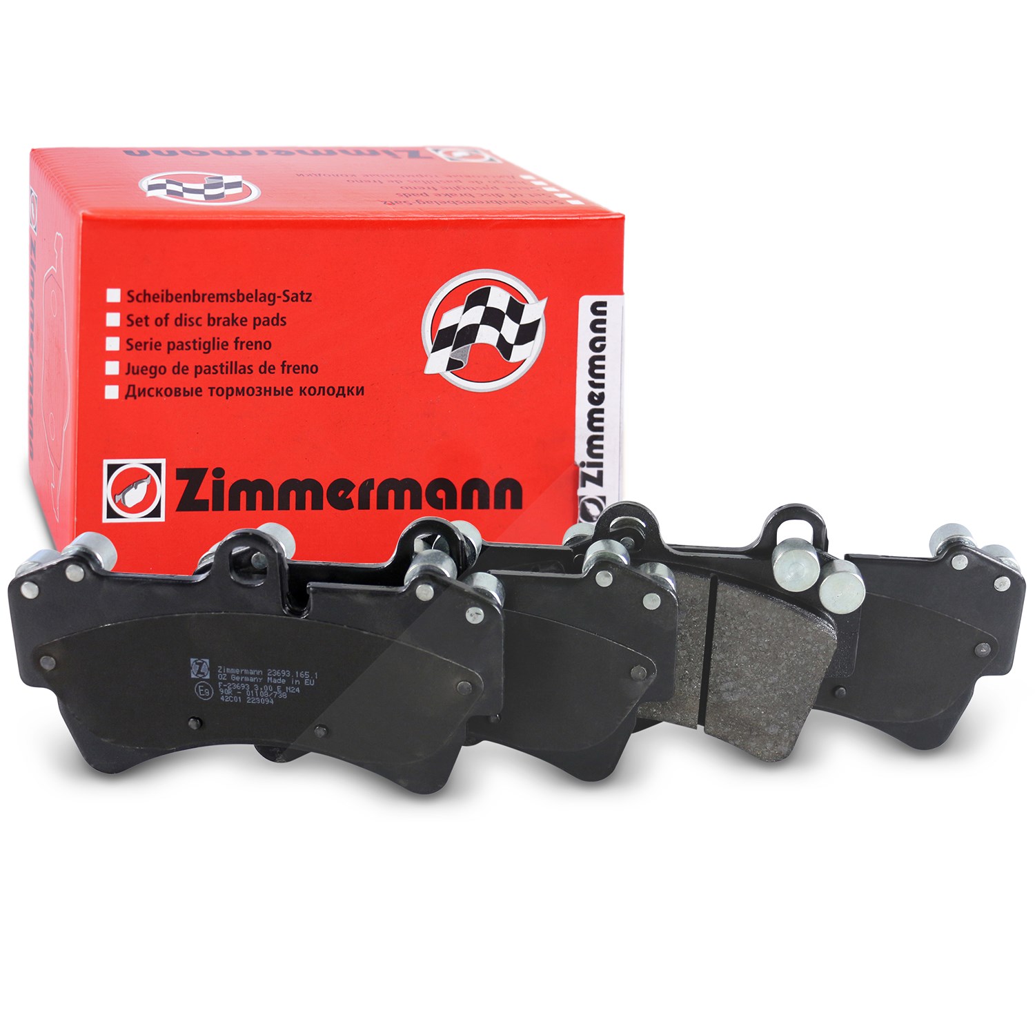 Zimmermann Bremsbeläge vorne (Satz) [Hersteller-Nr. 23693.165.1] für Audi, Porsche, VW