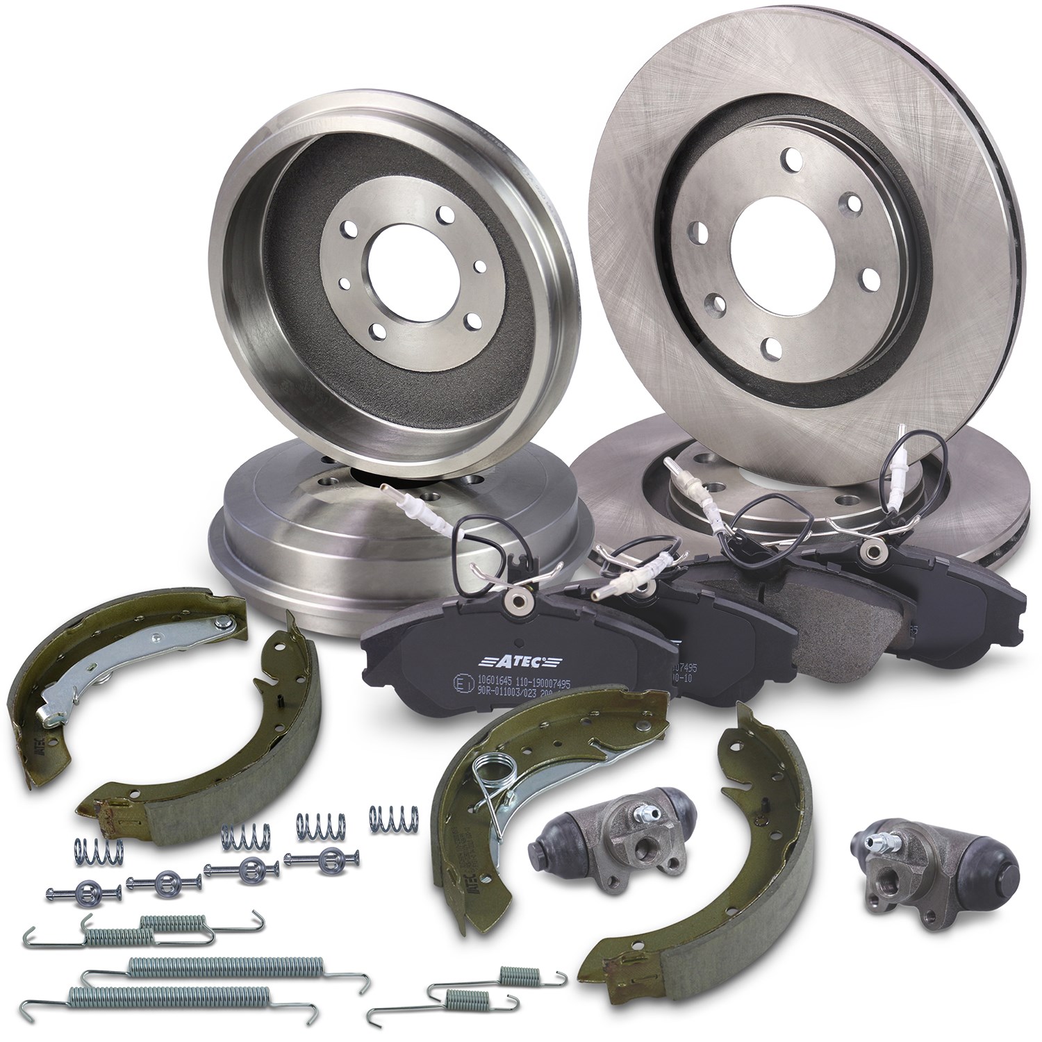 Bestprice Komplettset Bremsscheiben+Bremsbeläge Vorne+Hinten [Hersteller-Nr. 10604285] für Citroën, Peugeot