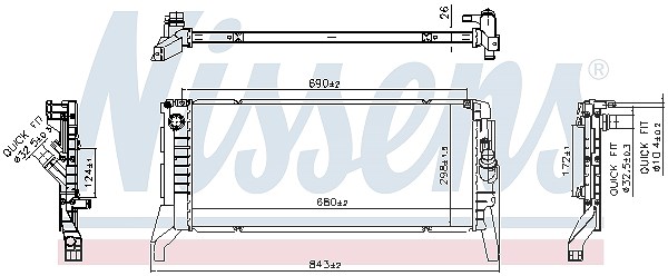 NISSENS Kühler, Motorkühlung 606789 für BMW MINI - Bild 6