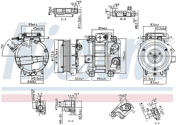 Für NISSENS NIS 890917 Compressor, air conditioning NIS 890917 Air-conditioning - Bild 4