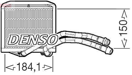 Für DENSO DRR09102 Heat Exchanger, interior heating DRR09102 Heater fits: ABART - Bild 7