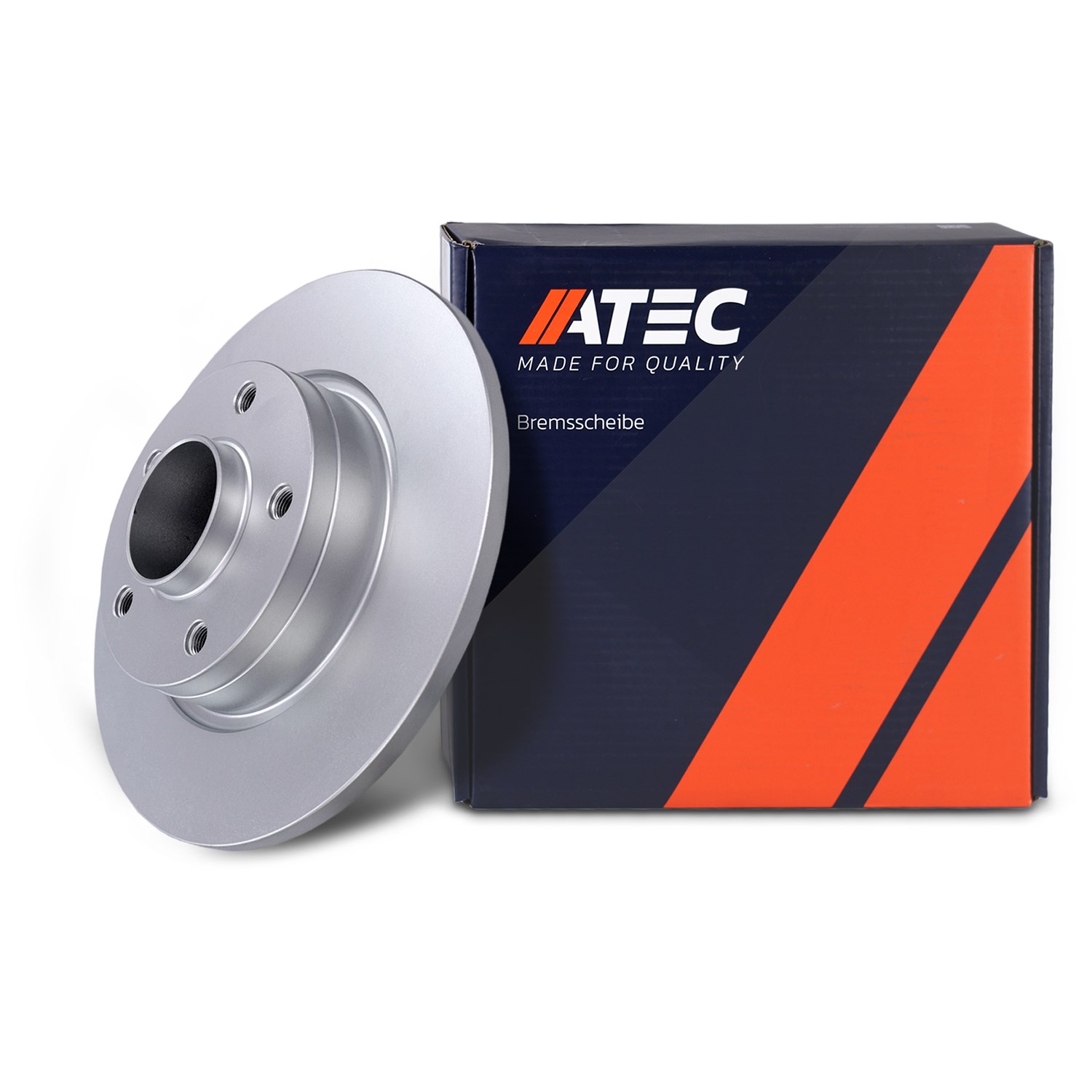 Atec 1x Bremsscheibe Hinterachse Voll + Radlager mit ABS [Hersteller-Nr. 10602897] für Nissan, Renault, Opel, Vauxhall