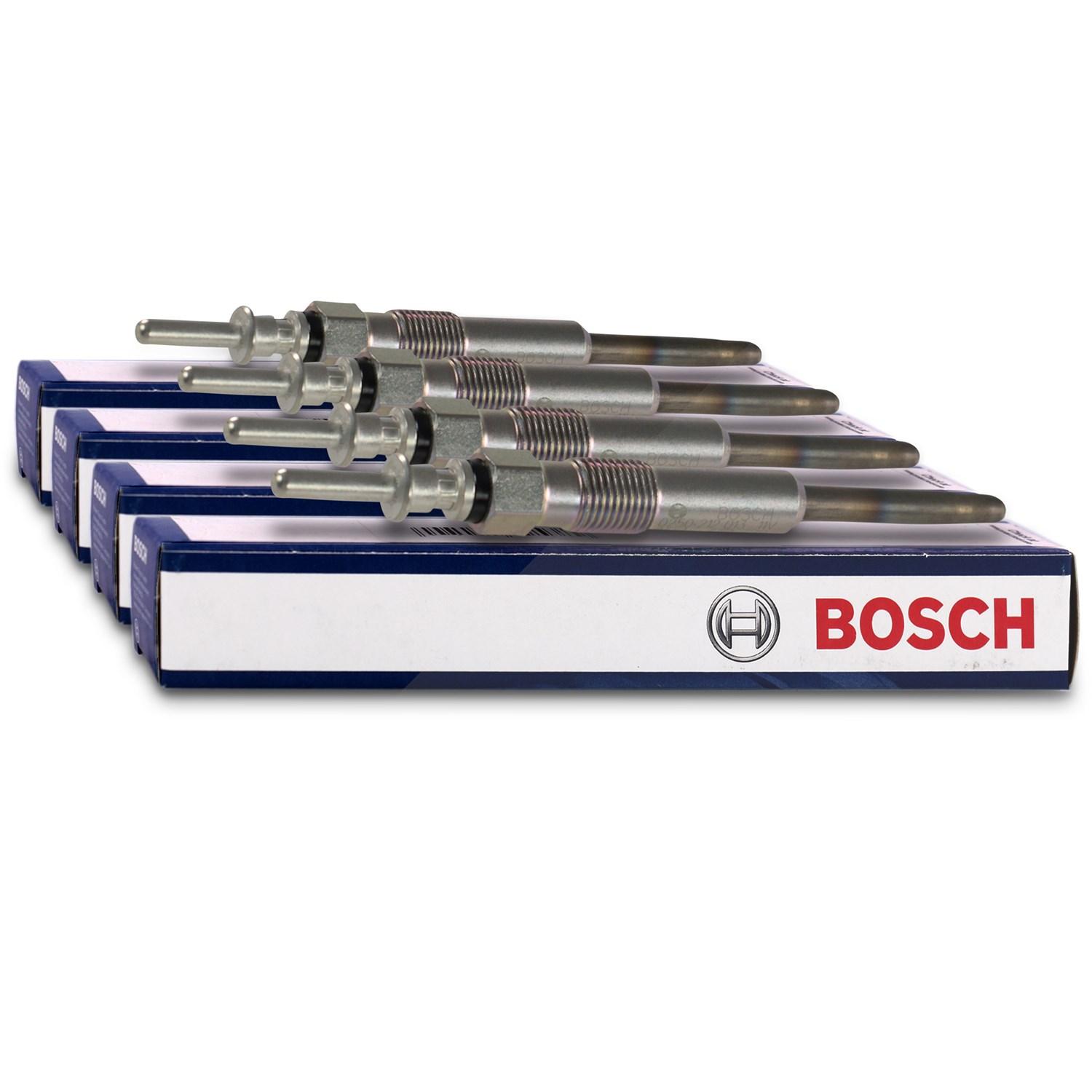 Bosch 4x Glühkerze Duraterm GLP040 [Hersteller-Nr. 0250202103] für BMW, Land Rover, Rover, Mg