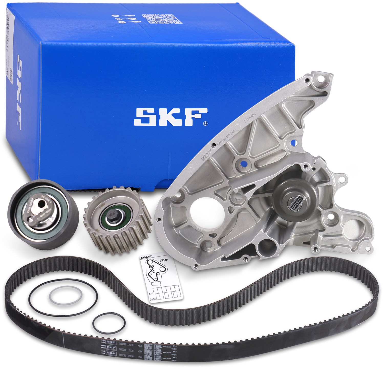 Skf Wasserpumpe + Zahnriemensatz [Hersteller-Nr. VKMC02390] für Iveco, Fiat, Karsan