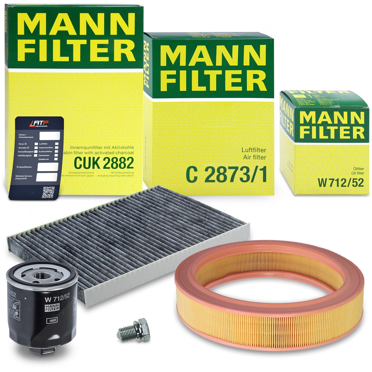 Mann-filter Inspektionspaket Filtersatz SET A [Hersteller-Nr. 10492471] für VW