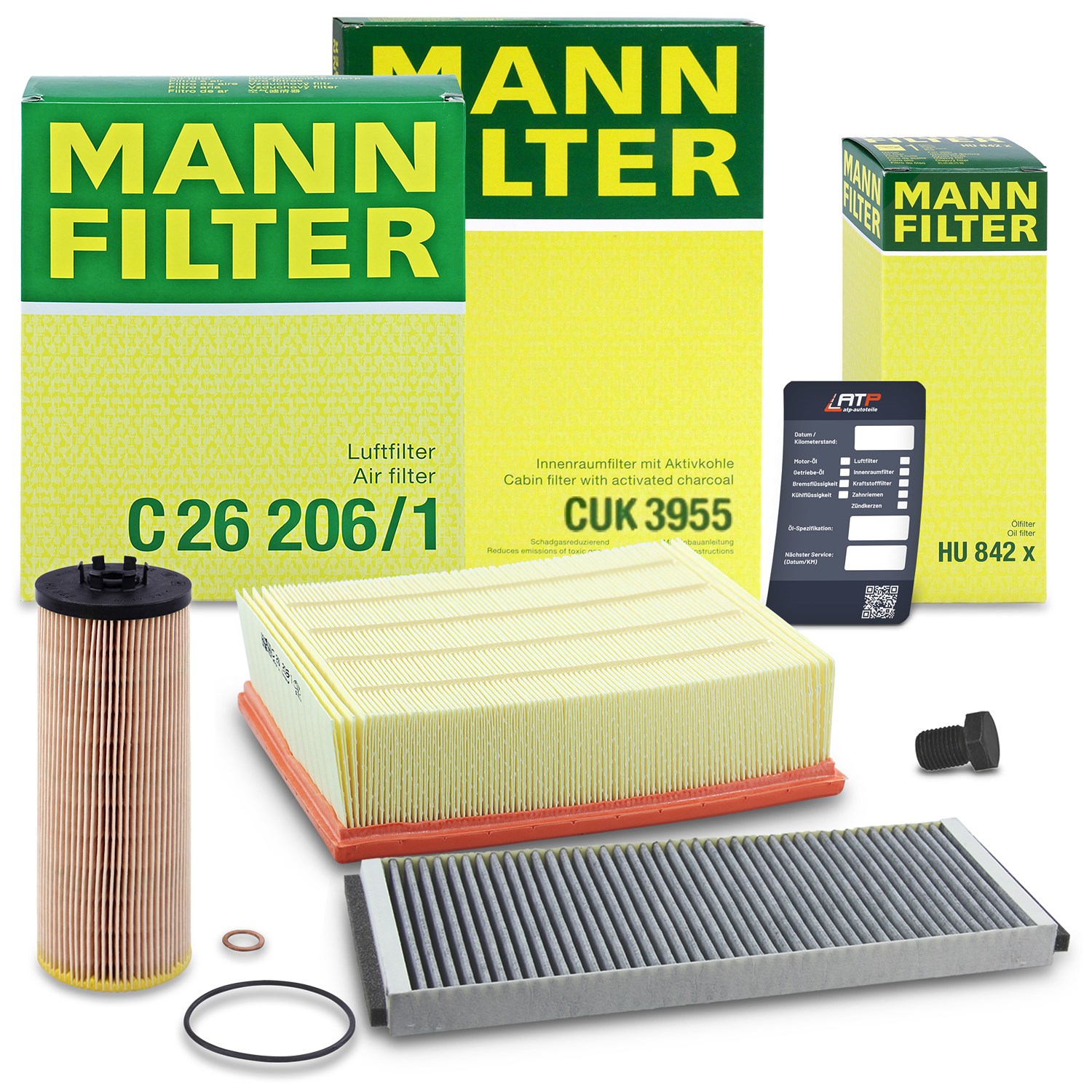 Mann-filter Inspektionspaket Filtersatz SET A [Hersteller-Nr. 10492691] für VW, Audi