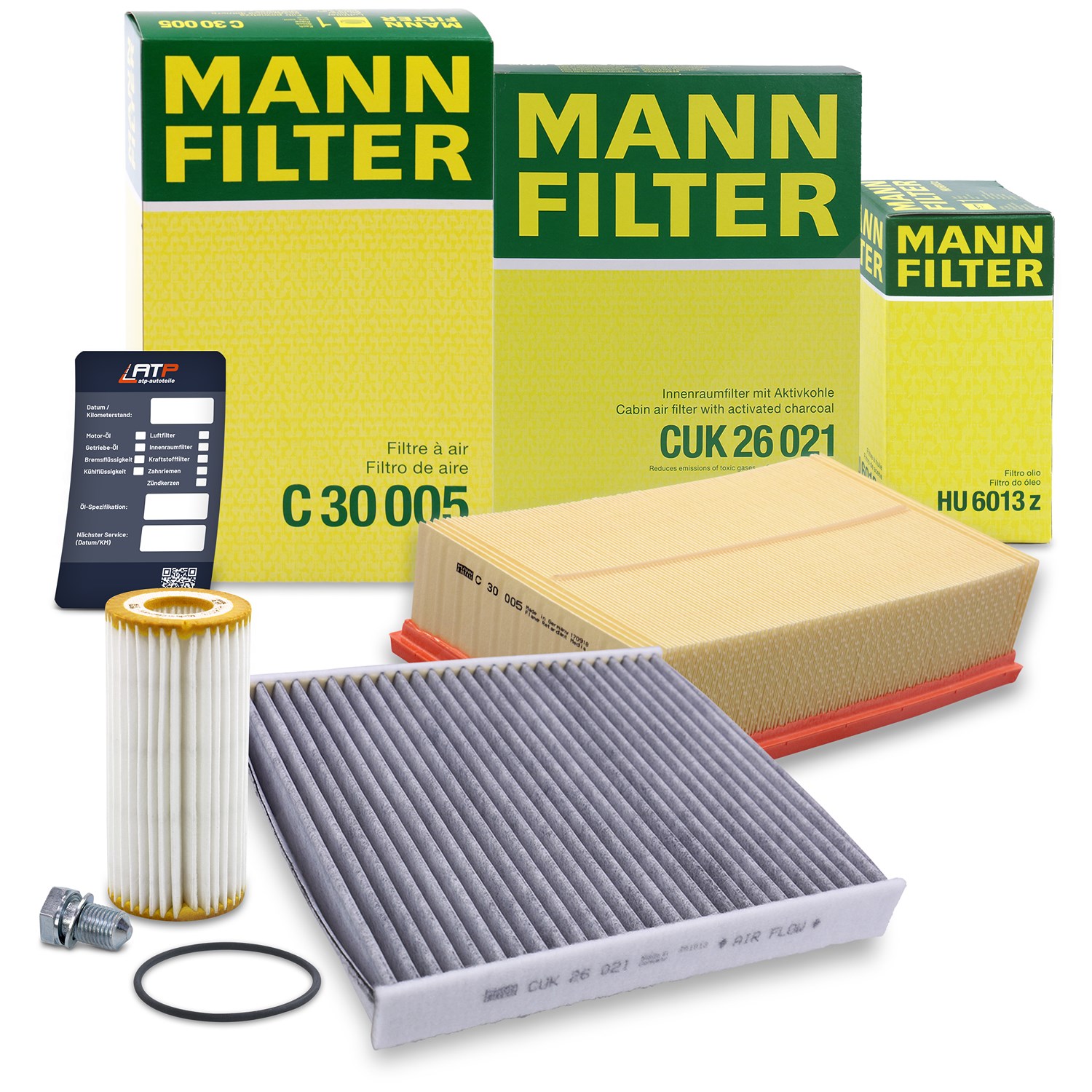 Mann-filter Inspektionspaket Filtersatz SET A [Hersteller-Nr. 40369808] für VW, Audi
