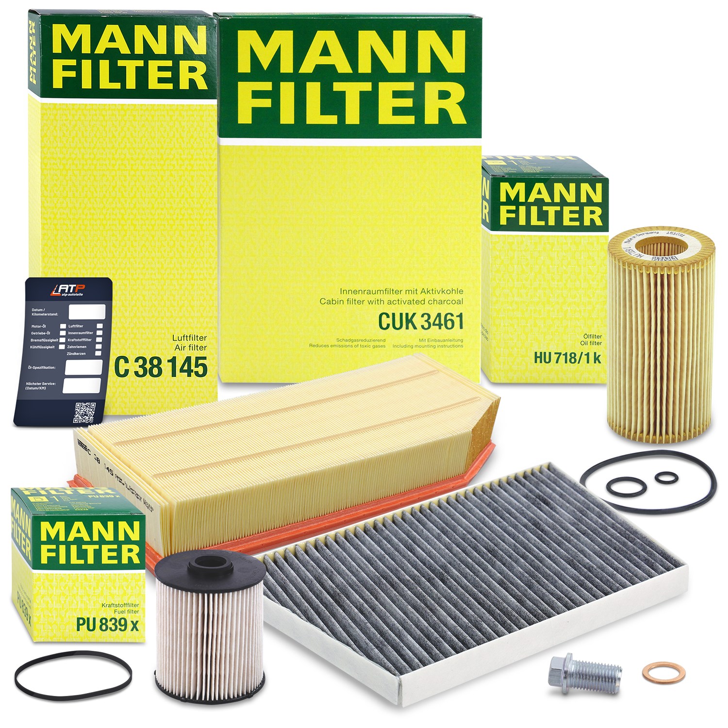 Mann-filter Inspektionspaket Filtersatz SET B [Hersteller-Nr. 10492760] für Mercedes-Benz
