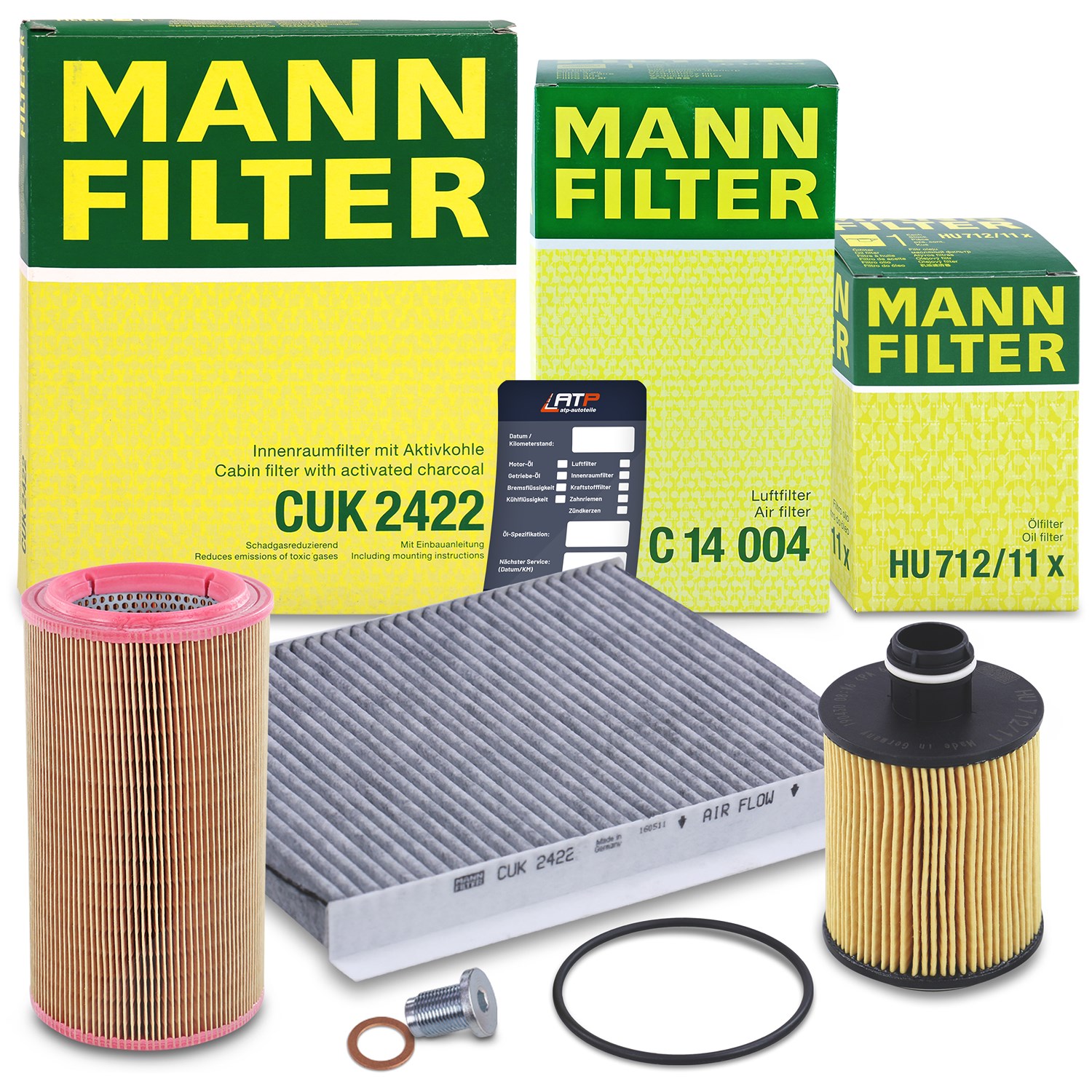 Mann-filter Inspektionspaket Filtersatz SET A [Hersteller-Nr. 10492766] für Fiat, Lancia