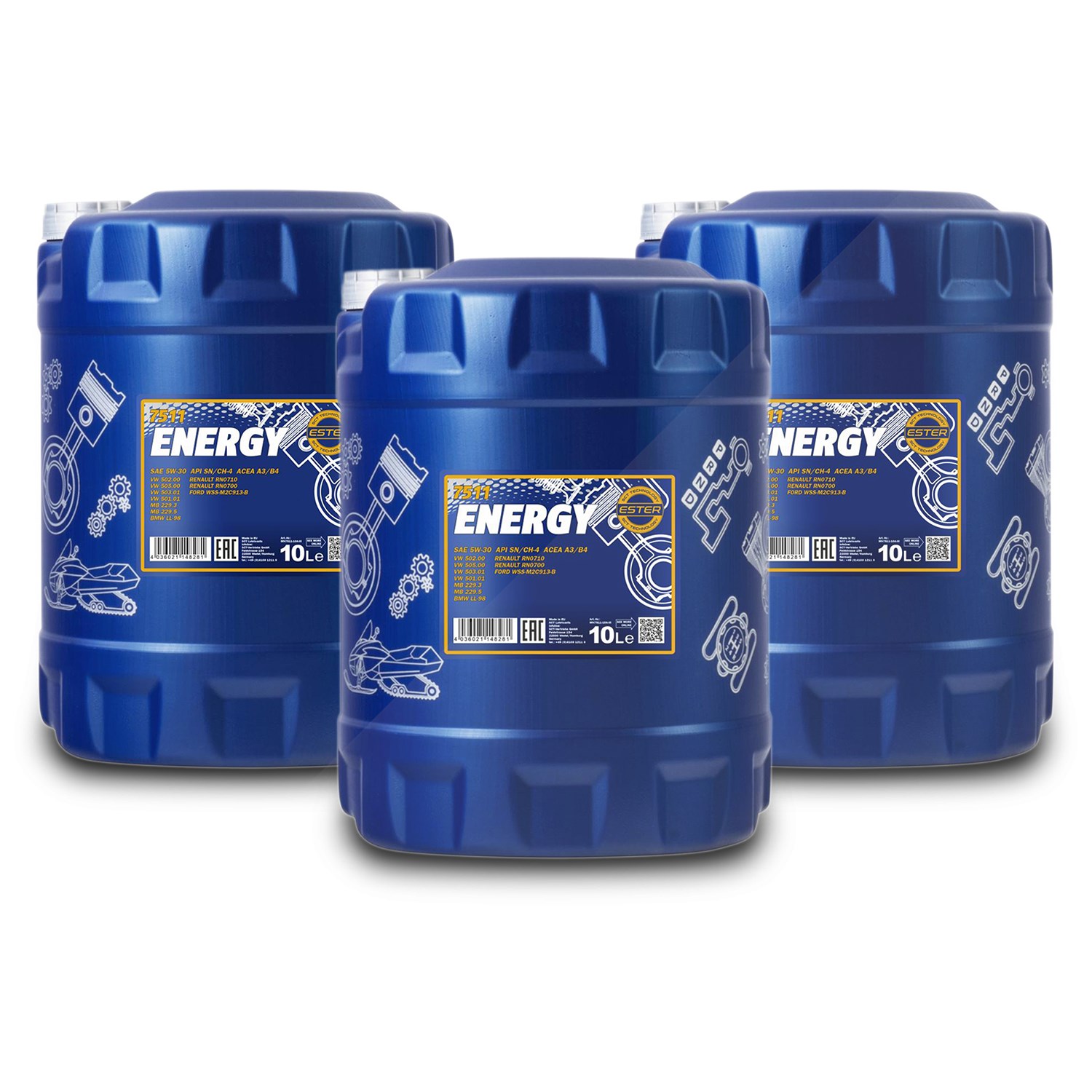 Mannol 3x 10 L Energy 5W-30 [Hersteller-Nr. MN7511-10]